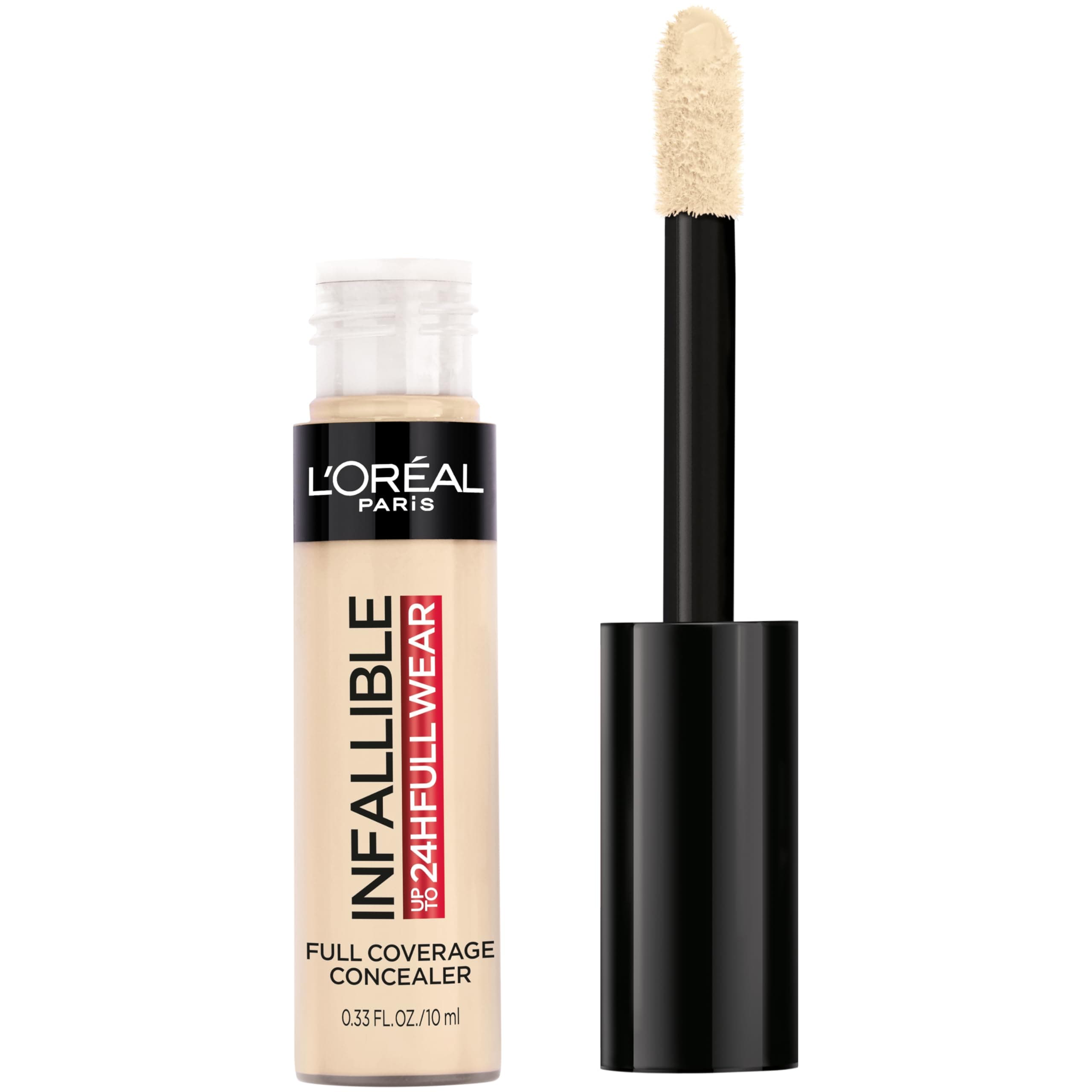 L'Oreal Paris Cosmetics Infallible Full Wear Concealer, Eggshell, 0.33 Ounces Liquid