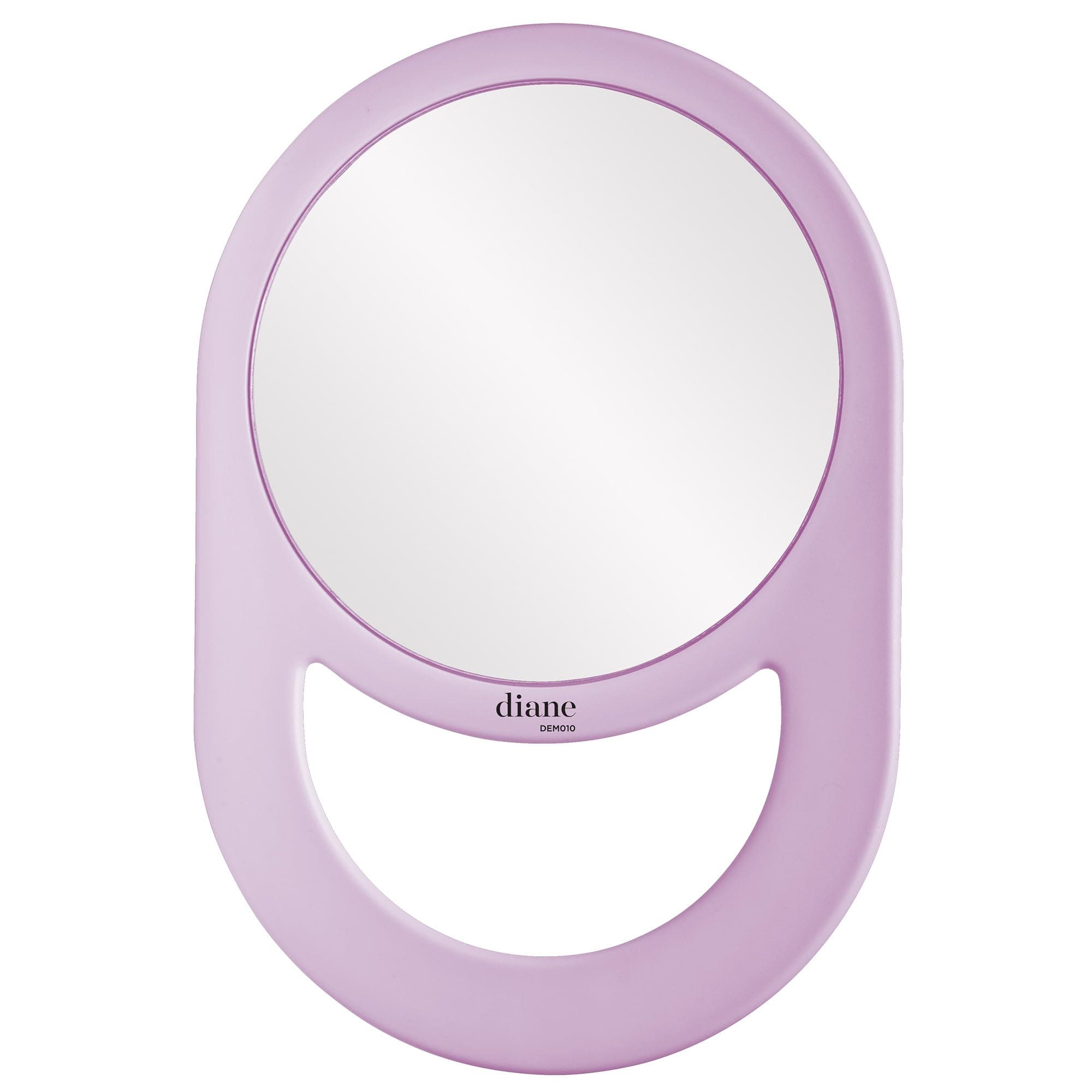 Diane Professional Quality Hand Mirror – Hand Held Mirror with Handle, Single Sided Vanity Makeup Mirror for Women, Men, Salon, Barber, Shaving, and Travel, Medium 7.5" x 11" Light Purple