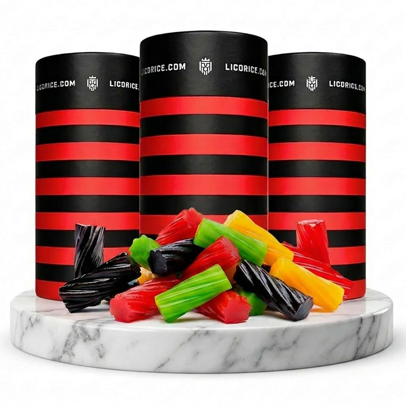 - Licorice.com | Candy Gift Box | Soft & Chewy Australian Red, Black & Fruity Licorice | Yummy Strawberry, Green Apple & Raspberry | Great Gift Idea for Holidays and Birthdays | Pack of 3