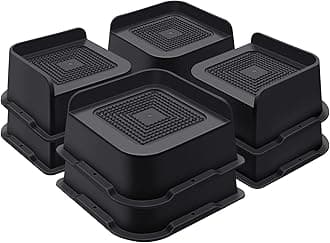 Bed Risers 2 Inch Heavy Duty, Furniture Risers for Bed Desk Table Sofa Couch，Oversized Bed Lifts Risers, Support up to 5000 Lbs(8 Pack Black)