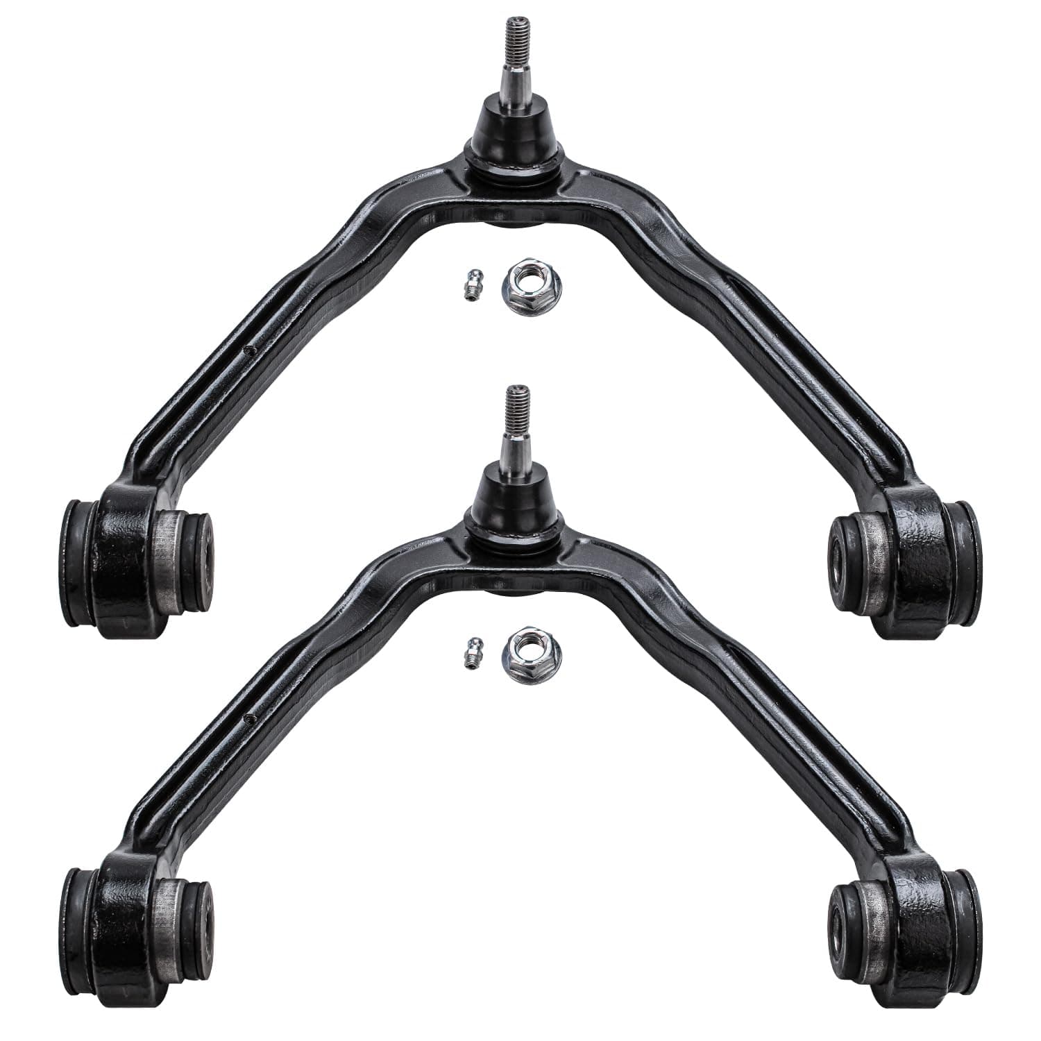 Detroit Axle - 2pc Front Upper Control Arms for 1999-2006 Chevy Silverado Avalanche Suburban 1500 Tahoe GMC Sierra Yukon XL 1500 Express Savana 1500 Escalade ESV EXT Upper Control Arm w/Ball Joint