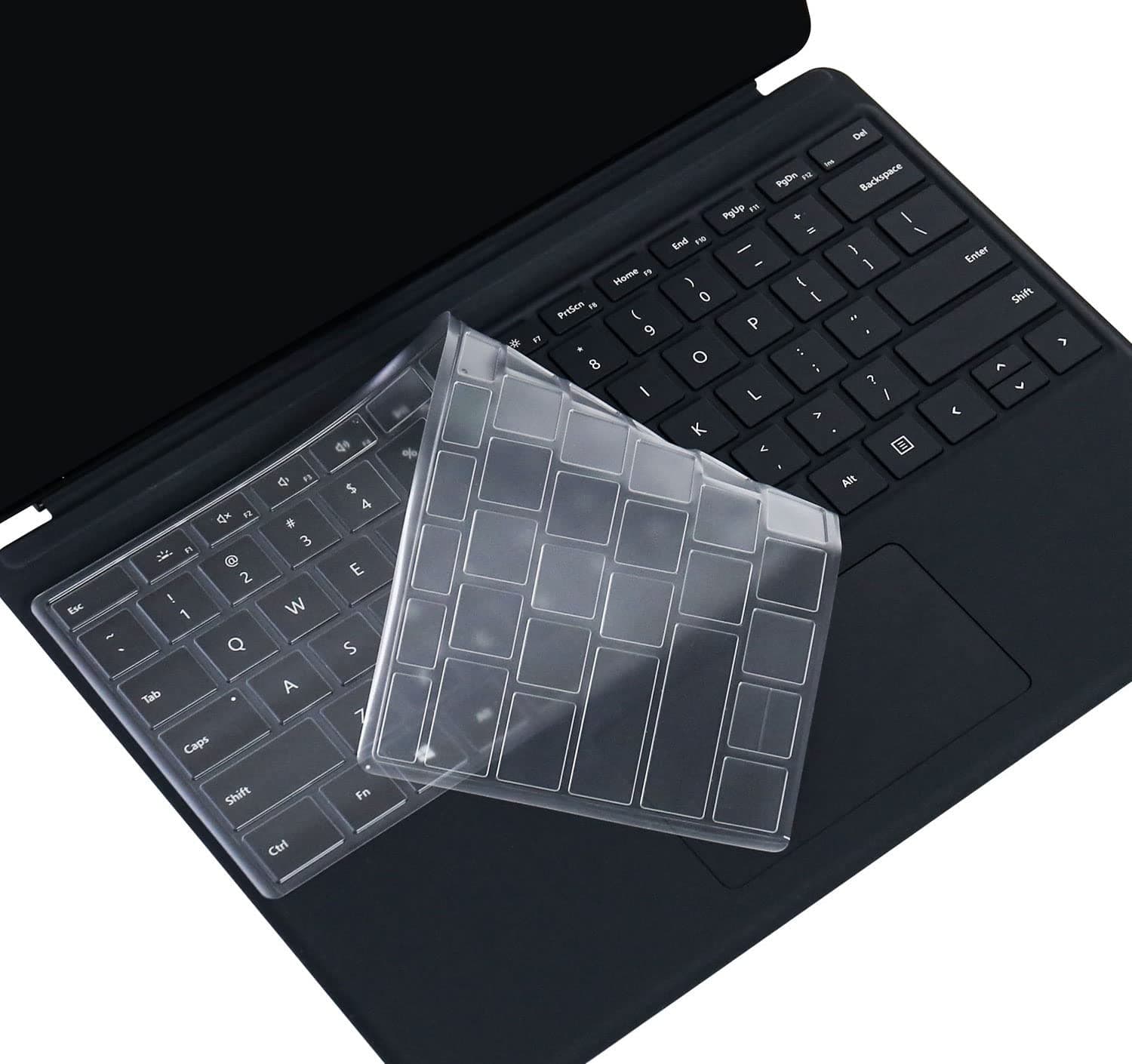 TPU Keyboard Cover for Microsoft Surface Pro 9 /Pro 8 13" - 2022 2021 Release Touchscreen, Microsoft Surface Pro X 13" Keyboard Protector Skin, US(ANSI) Layout