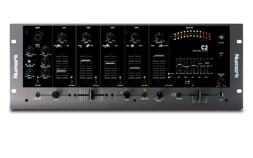 Numark C2 Five-Channel Rack Mixer with Five-Band EQ