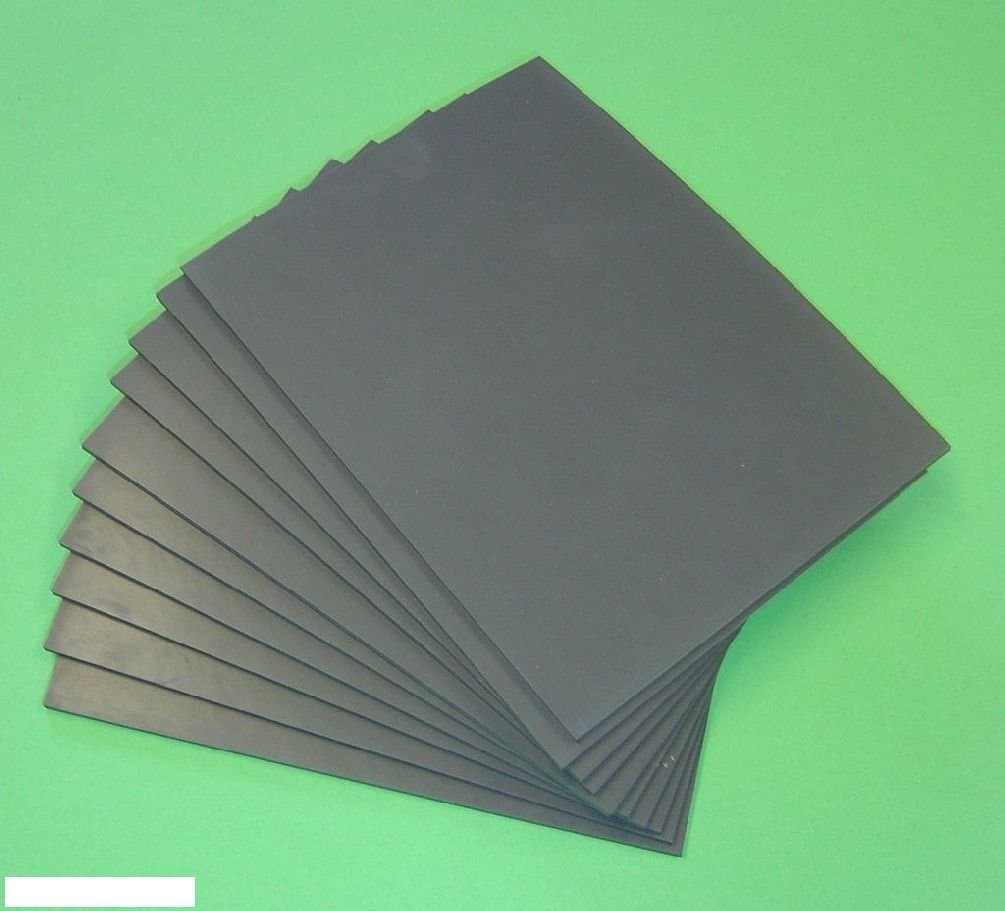 Lino Tiles Extra Soft Grey 3mm Thick Block Printing 5 sizes