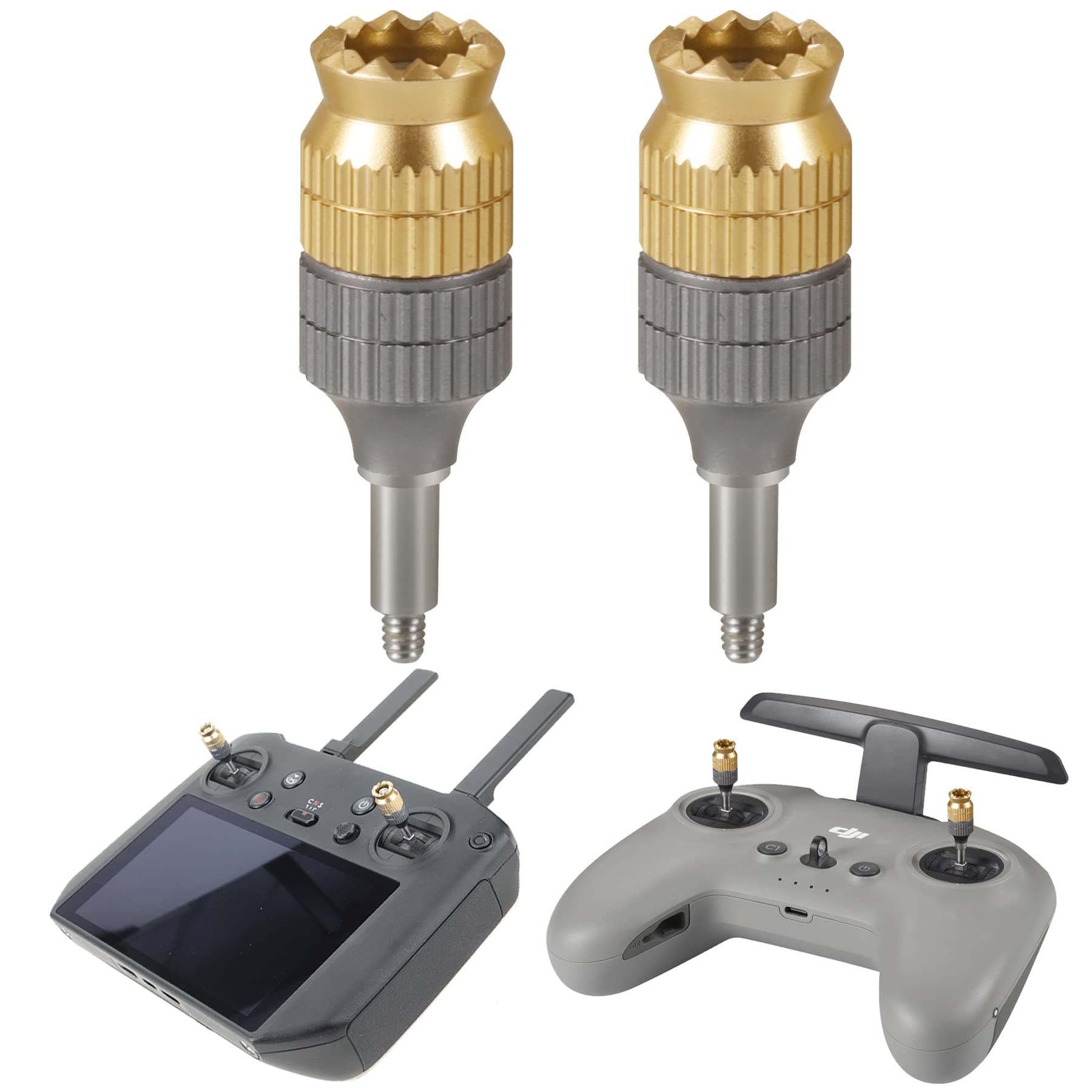 Hanatora Remote Controller Extension Joystick Stick for DJI RC Pro,FPV Remote Controller 2,Aluminum Metal Control Extender Thumb Replacement Accessories