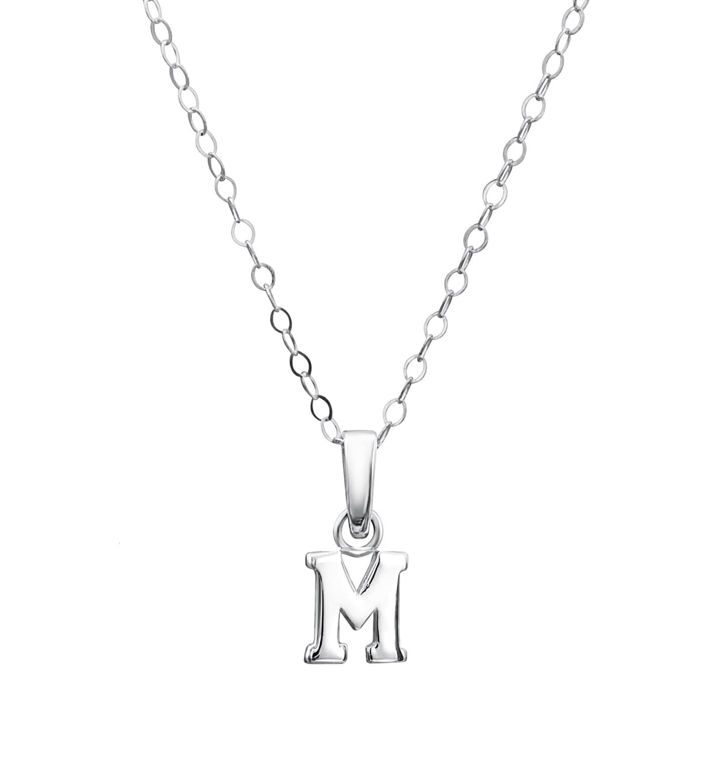 Jo For Girls Sterling Silver Initial M Pendant