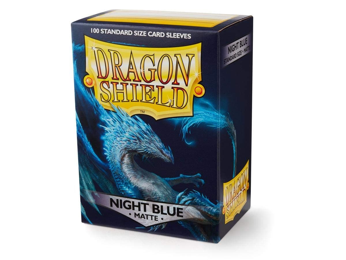 5 Packs Dragon Shield Matte Night Blue Standard Size 100 ct Card Sleeves Value Bundle!