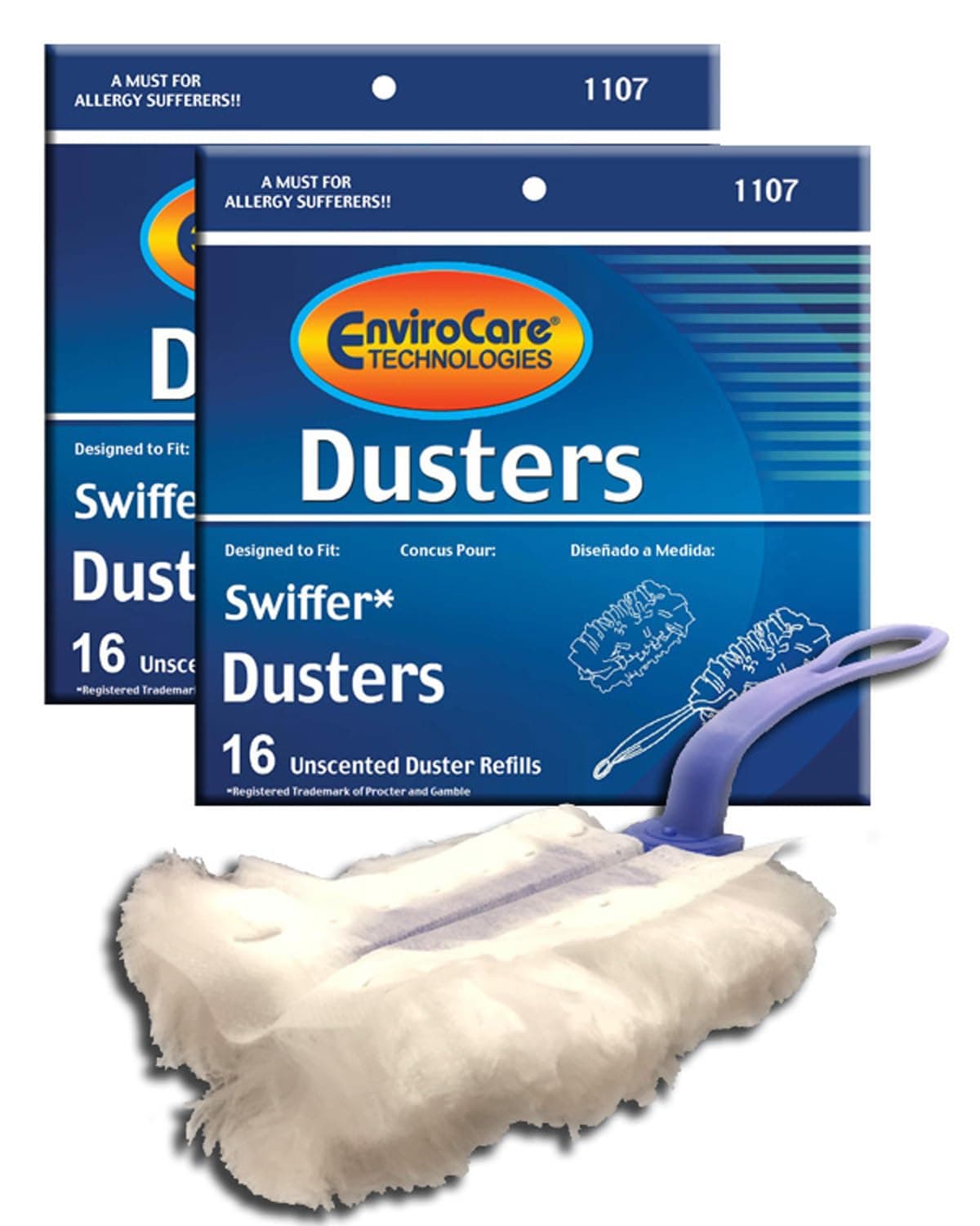 Microfiber Duster Refill Designed to Fit Swiffer Unscented Multi-Surface Dusters 32 Pack