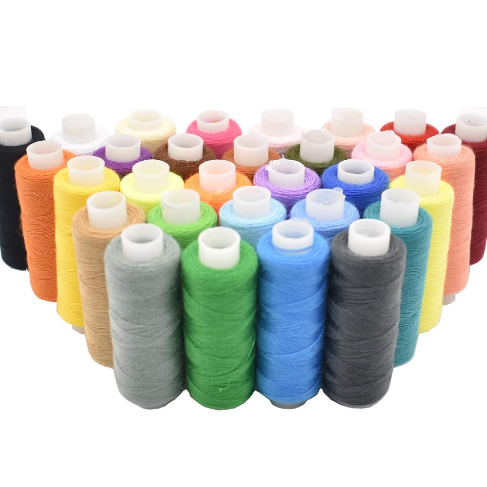 Sewing Thread 30 Colors Sewing Industrial Machine and Hand Stitching 250 Yard...