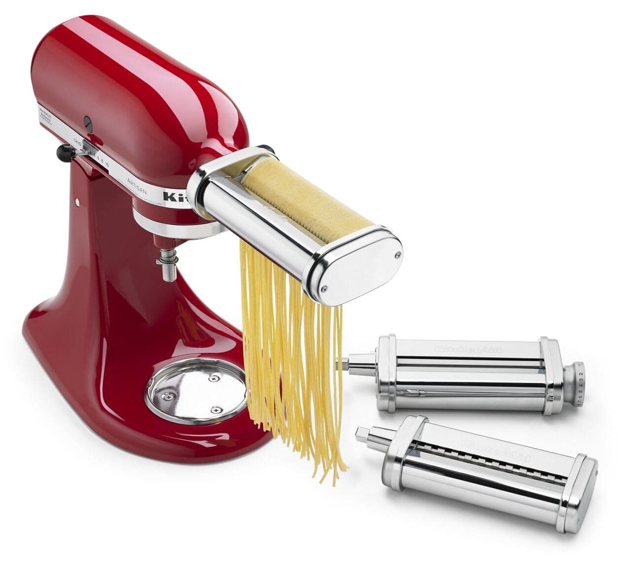 KSMPRA Pasta Roller & Cutter Attachment Set, Pack of 1, Silver