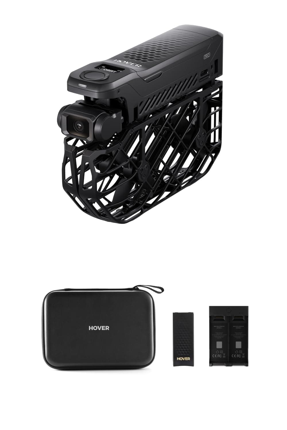 HOVERAir X1 Pro 4K Sports Camera, Foldable Flying Camera with Tracking Speed: 42KM/H, 10+ Auto Modes, Flight Anywhere with OmniTerrain, SmoothCapture 2.0 (Basic Combo)