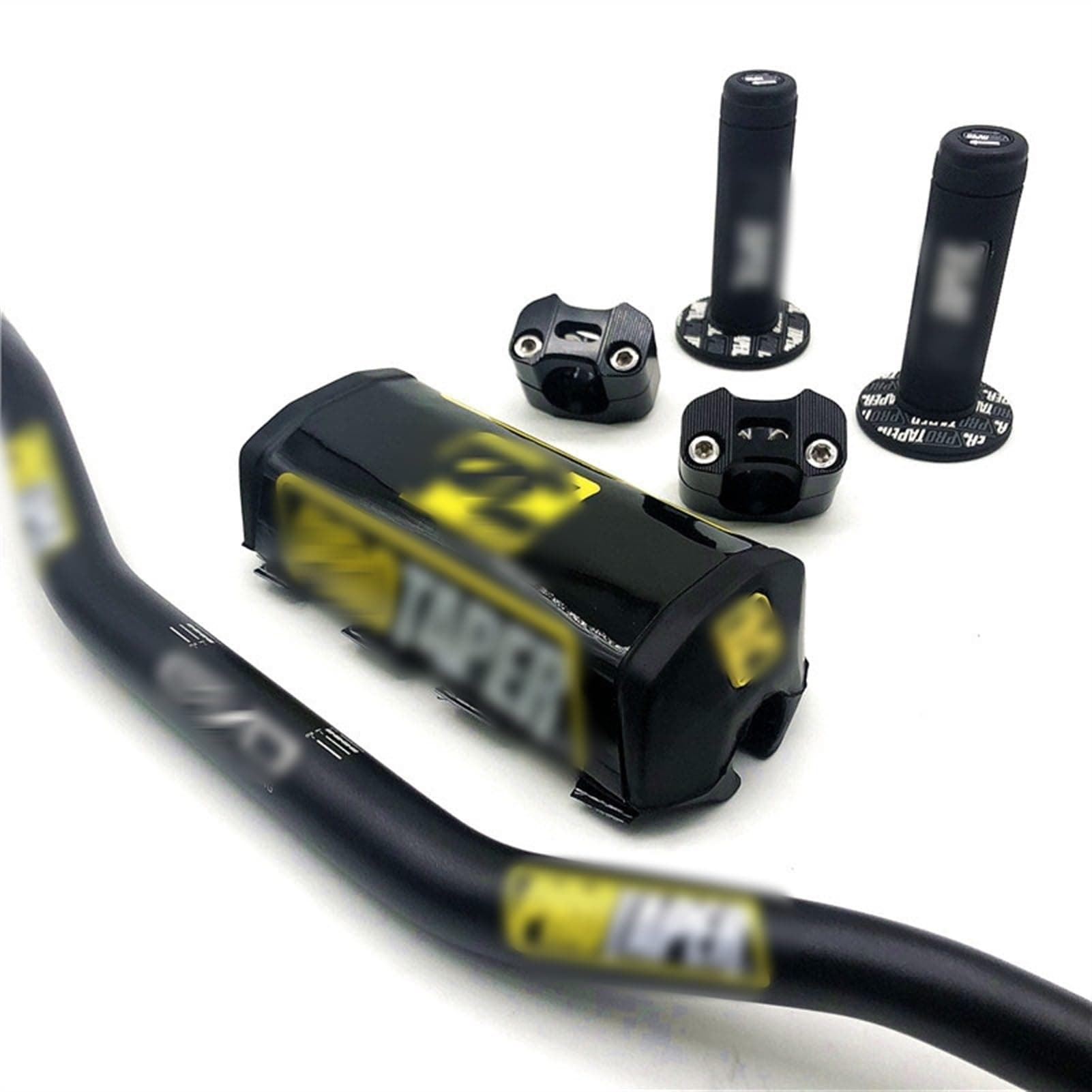 Motorcycle Handlebars Handlebar Taper Pack Bar 1-1/8" Handle Bar Pads Grips Pit Pro Racing Dirt Pit Bike Motorcycle CNC 28.5mm Adapter Motorbike Handlebar