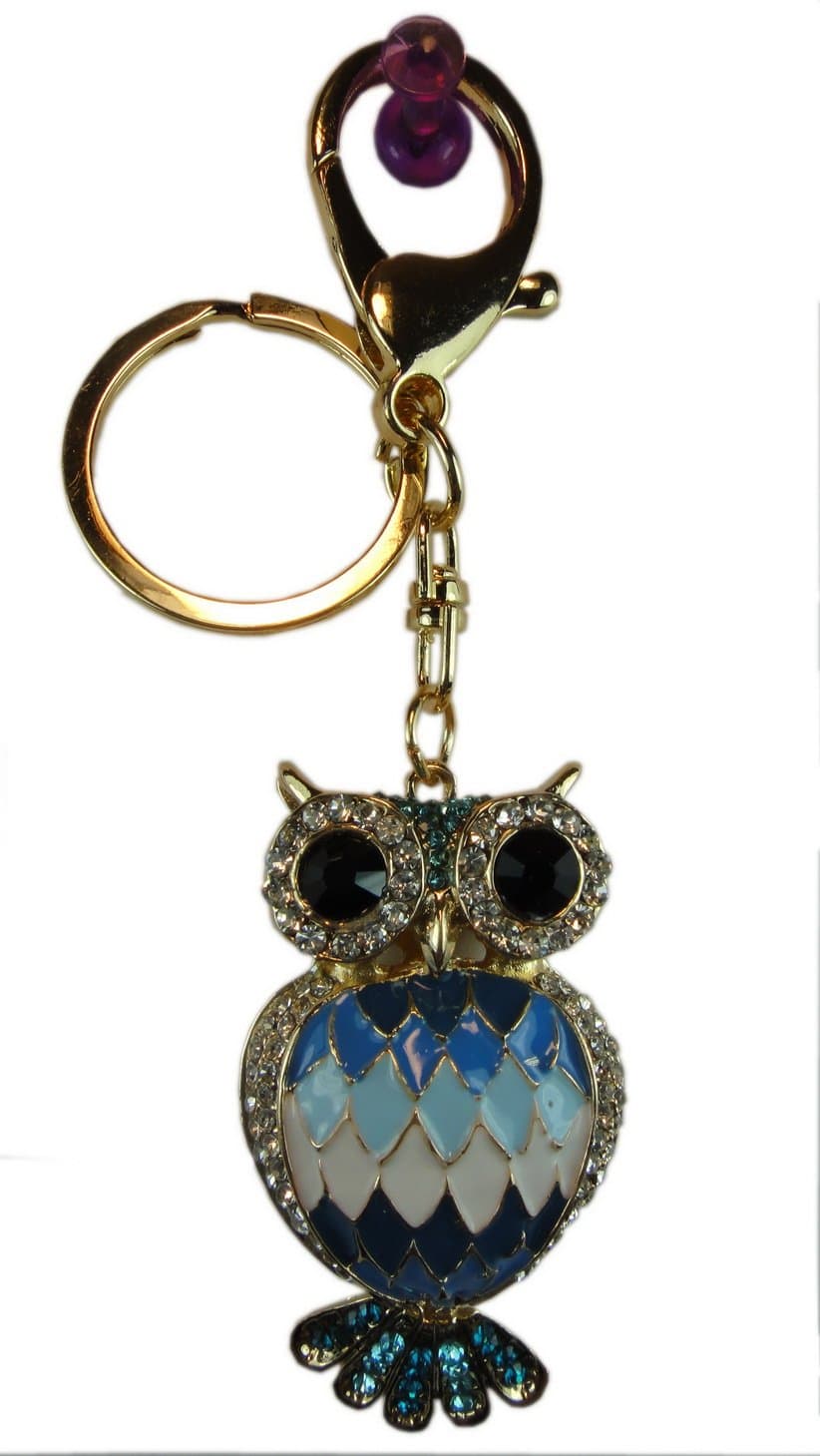 Crystal Keychain Owl 3