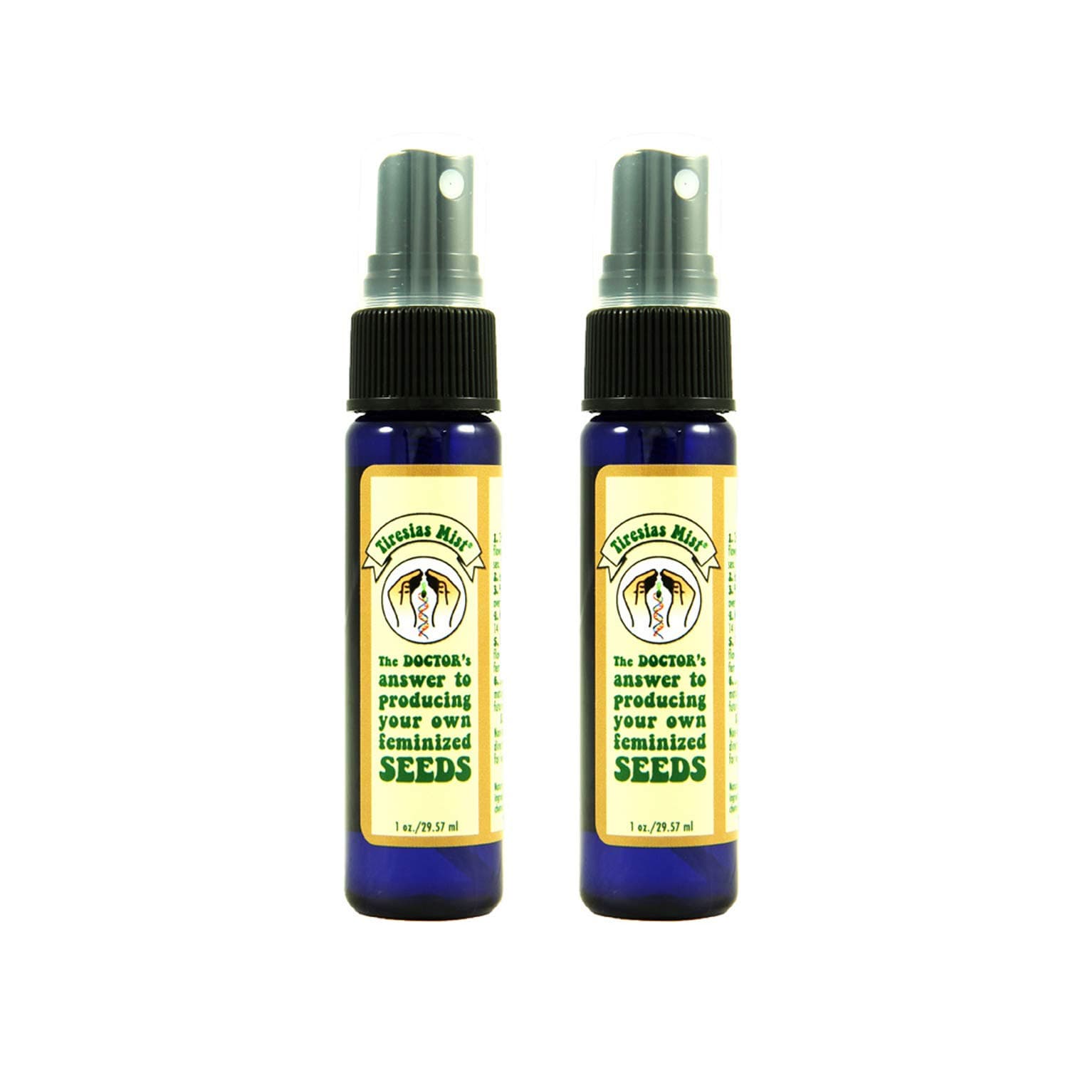Tiresias Mist Feminized Seed Spray | 1 Ounce 2Pack Bottle for Growing All Female Pollen and Seeds Safe, Non-Toxic Plant Flower Formula for Growers - Effective and Reliable Solution
