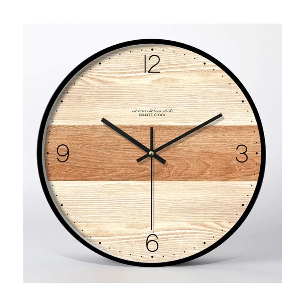 Yxx max -Wall Clock Clock Wall Clock Battery Operated Non-Ticking Quartz Personalized Fashion Modern Contemporary Style Living Room Bedroom 14 Inch Household Clocks