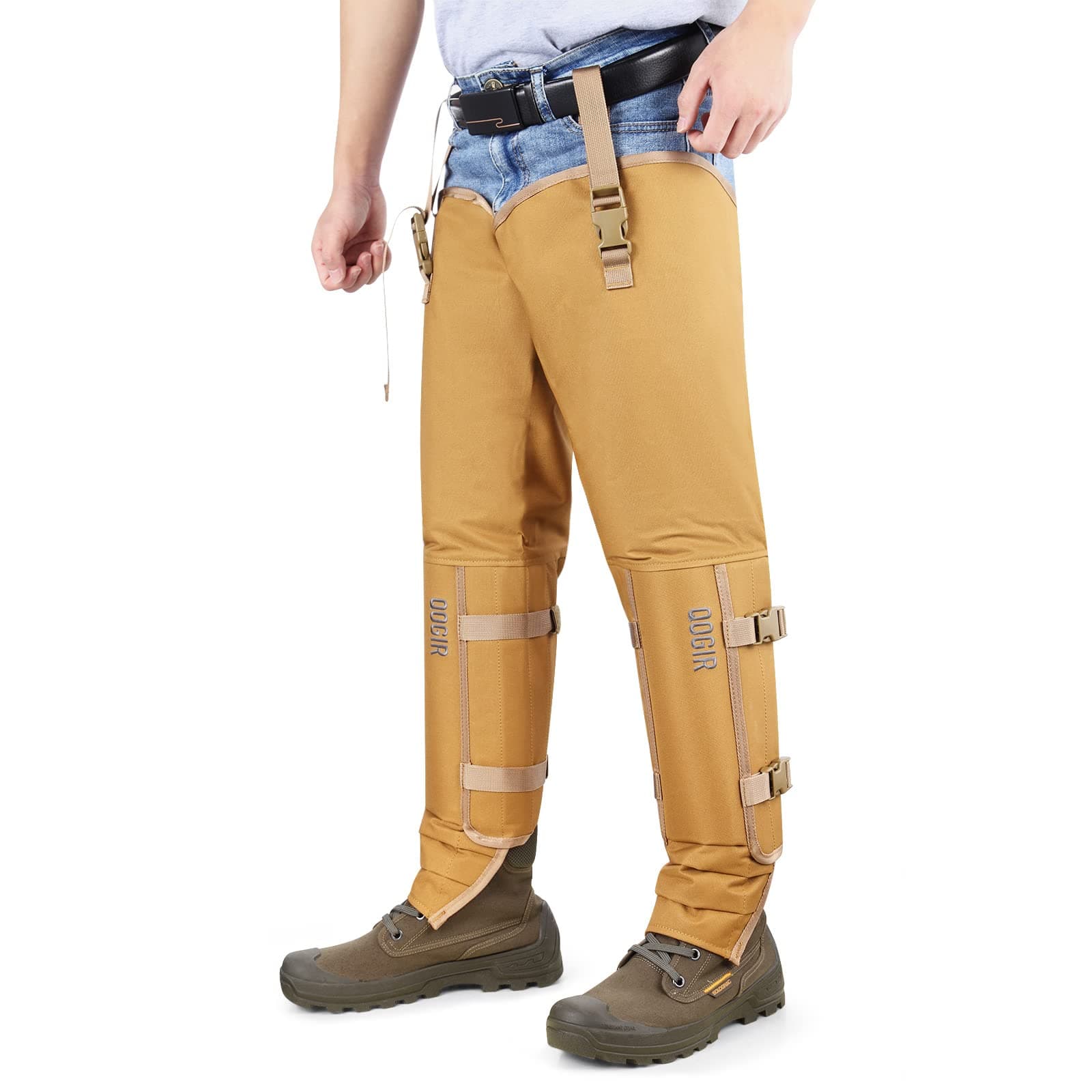 TREKMASTER Snake Guard Chaps for Hunting: Snake Bite Protection, Briarproof, Brush Protector Chaps, Waterproof Snake Gaiters for Men & Women, Hunting Guards Gear with Full Protection for Legs