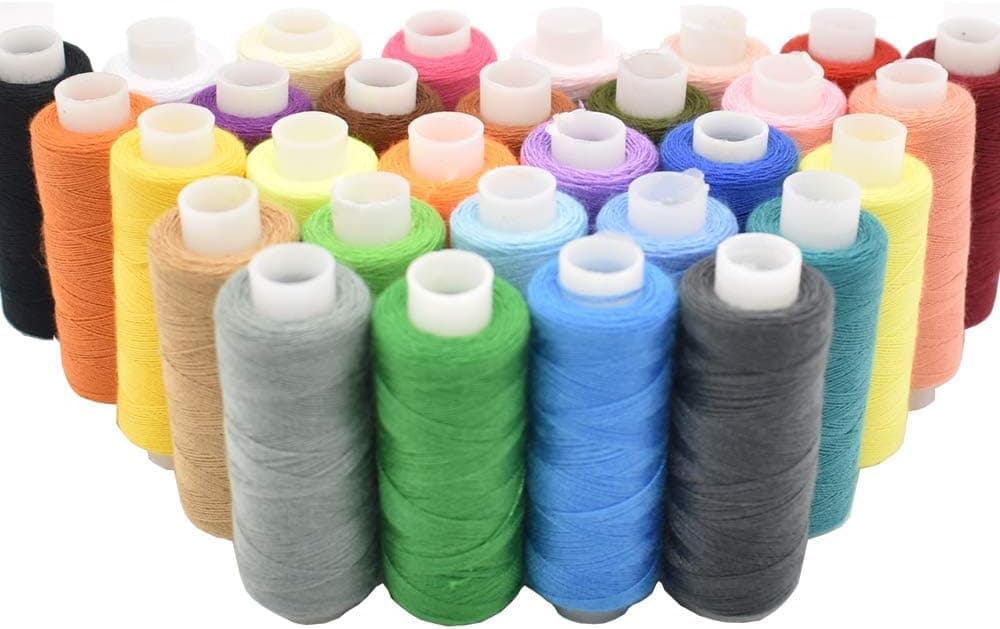 Sewing Machine Thread - 300m/327 Yards, 25 Pieces