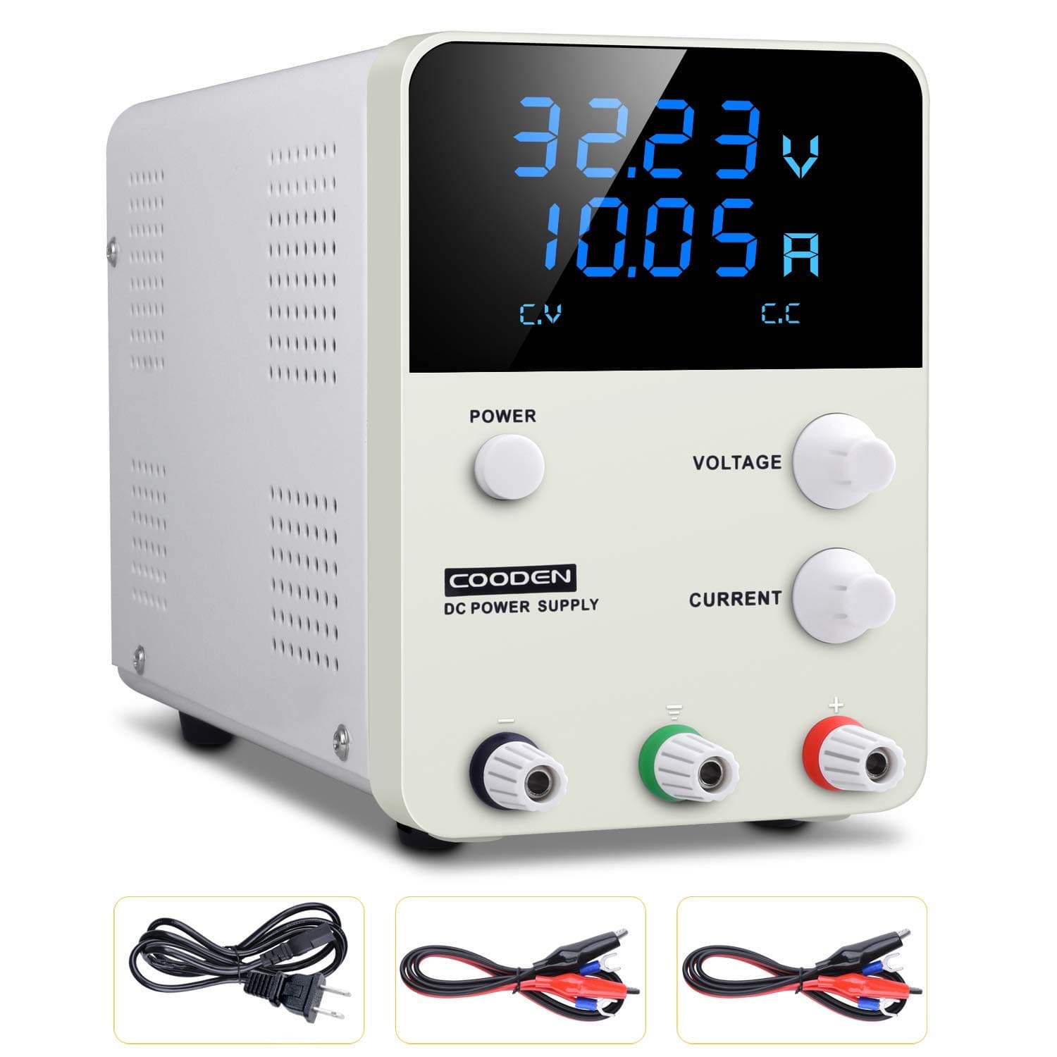 DC Power Supply Variable Switch, COODEN 0-30V 0-10A Power Supply