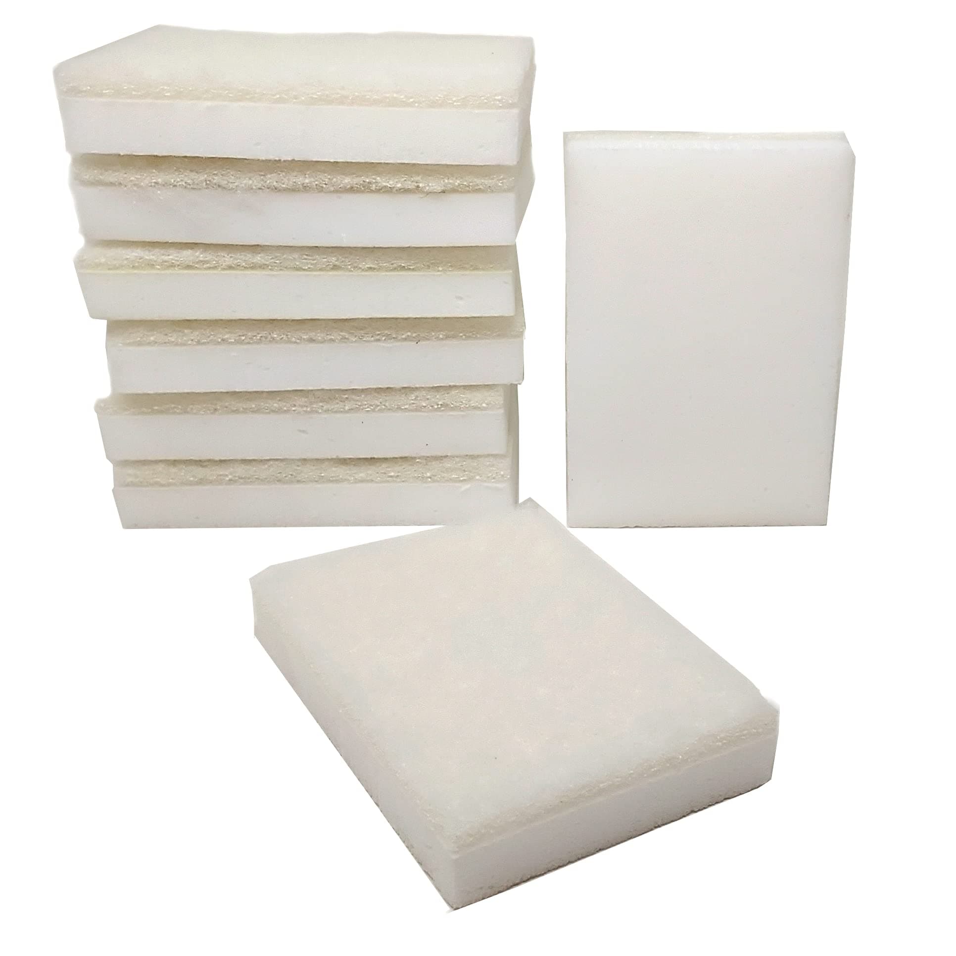 Replacement Eraser Sponges for Extension Handle Kit (8pk) Cleans Like Magic to Remove Soap Scum, Dirt, Grime, Grease, and Black Scuff Marks