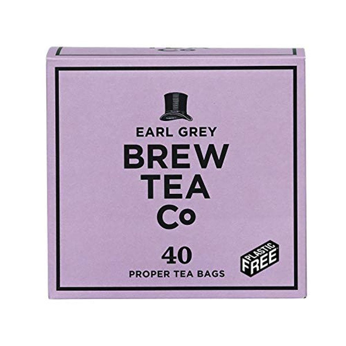 Brew Tea Co - Earl Grey Proper Tea Bags - Light & Fragrant Tea - 40 Tea Bags