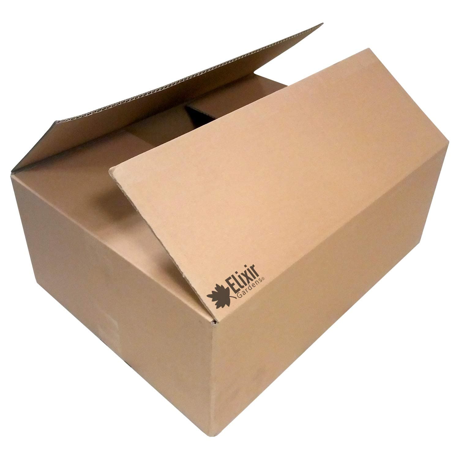 Elixir Cardboard Packing Boxes | House/Home Removal | 50cm Long | 37cm Wide | 20cm Deep (30) | 2 Roll of Tape