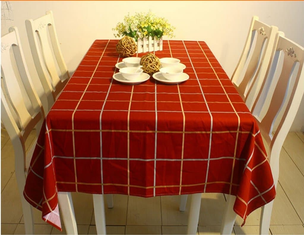 ULATREE Grid Pattern Tablecloth Rectangle?Assorted Sizes Luxury Plaid 140180cm