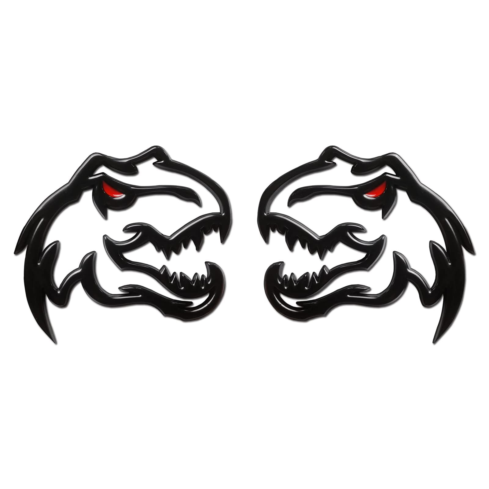 2 Pcs Dinosaur T-Rex TRX Emblem for Dodge RAM 1500 2500 3500 Charger Challenger (Redeye)