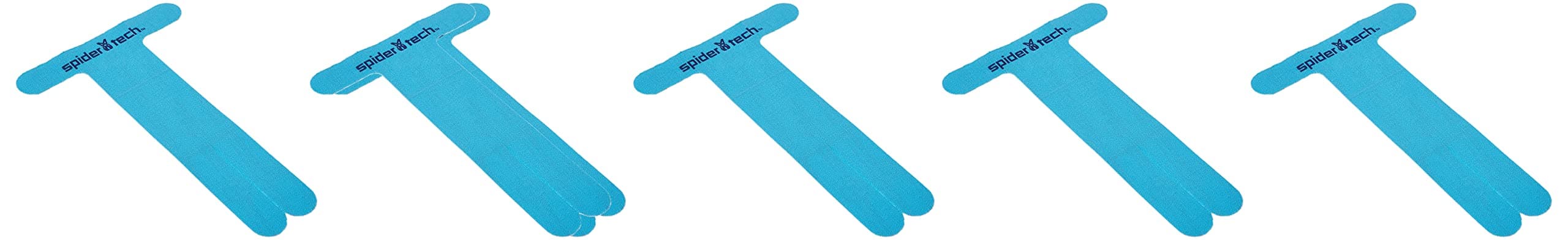 SpidertechKinesiology Tape. PreCut Elbow - 6 Pack Tin, Blue