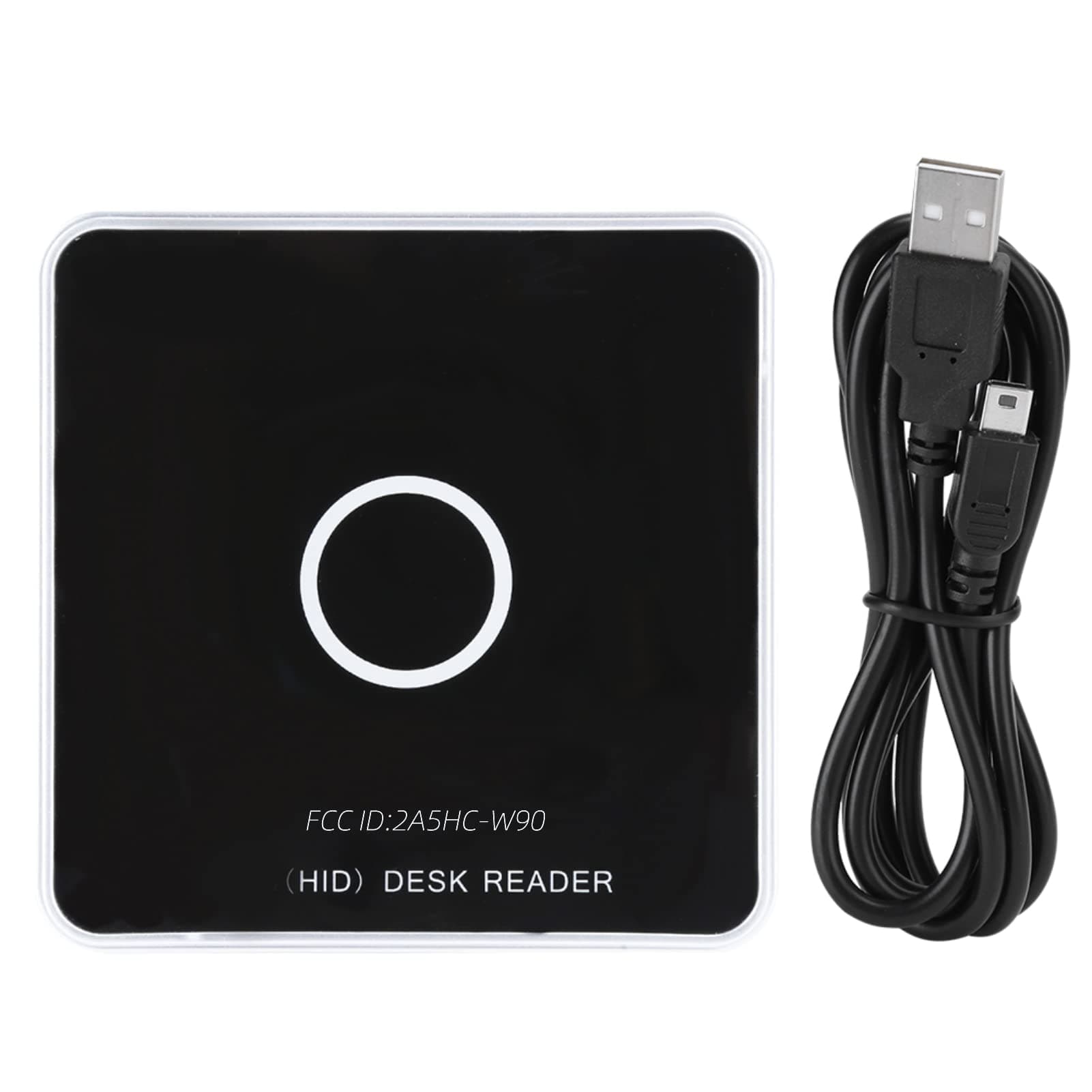 Thincol RFID Card Reader, UHF USB Desktop Reader Writer 902～928MHz Frequency, 50cm Contactless Proximity Sensor Built-in Buzzer, Compatible with ISO18000-6C, ISO18000-6B