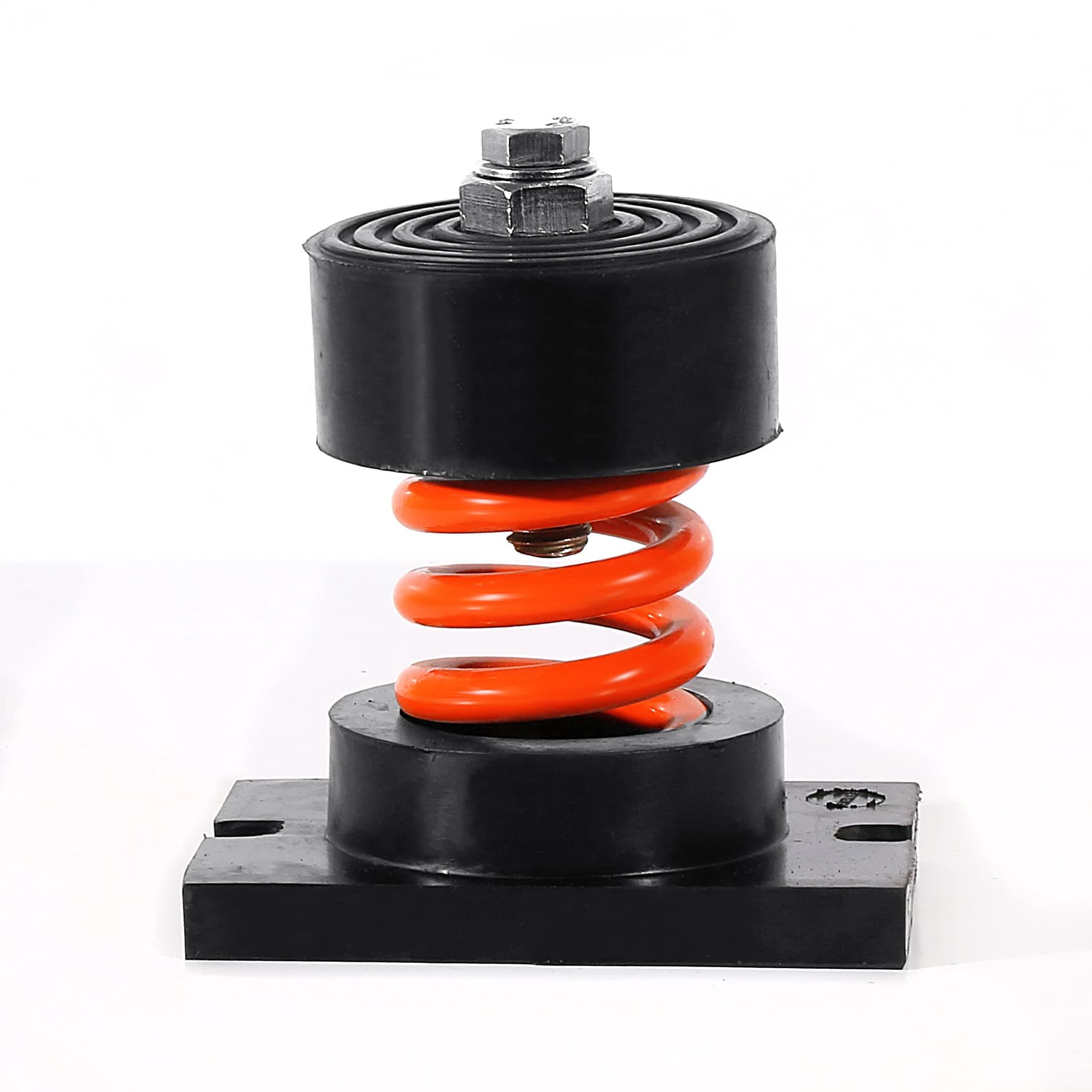 Easyflex Cup Spring Mount Isolator, Load 400 kg and 1" Deflection (Orange, Pack of 1)
