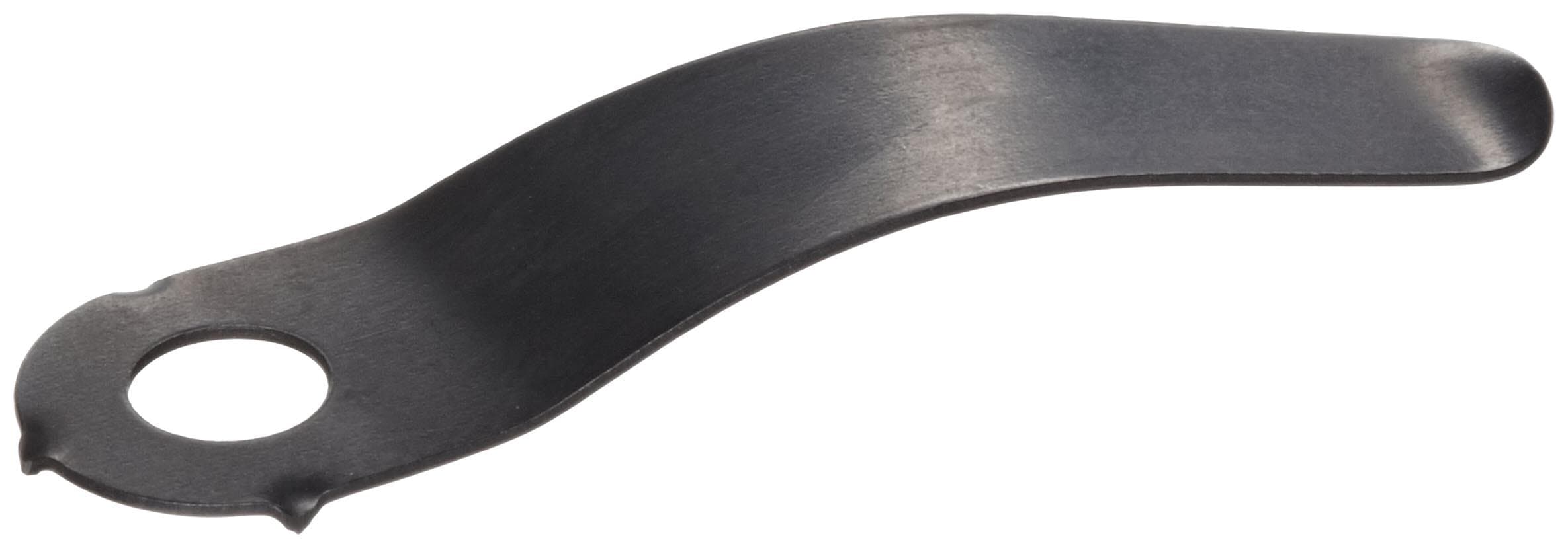 Steel Flat Spring, 1-1/2" Length x 0.015" Thick, 3/8" Base Width, Screw Size # 8 (Pack of 25)