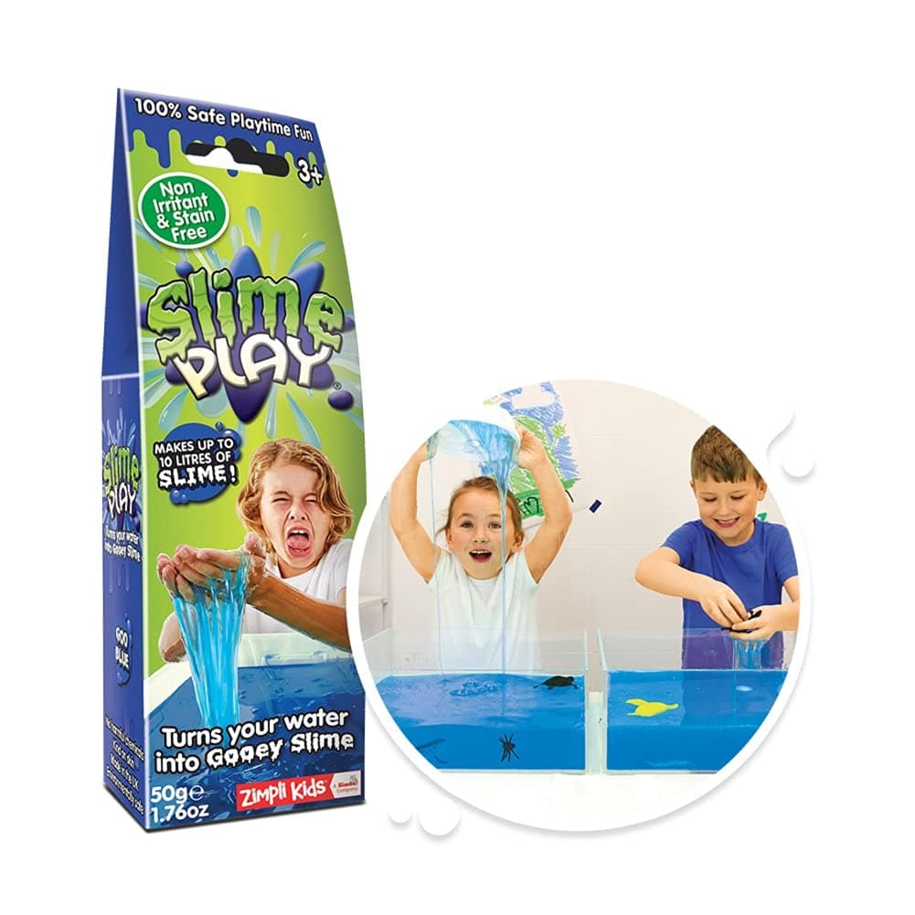 ZIMPLI - Slime Play Blue, DIY Slime Kit, colourful slime, Activity Toy for Children, Garden Toys, Pocket money or Christmas Stocking Filler