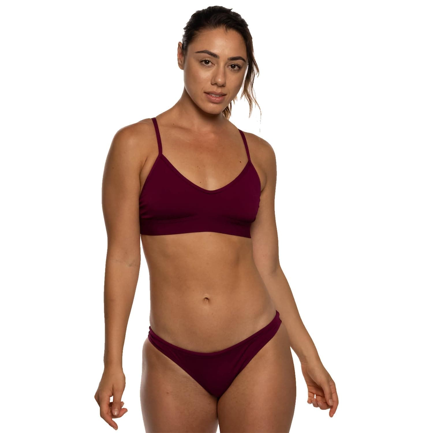 JOLYNMidl Bikini Bottom, Medium-Full Coverage Women's Athletic Swimsuit Bottom, Sport Bathing Suit Bottom