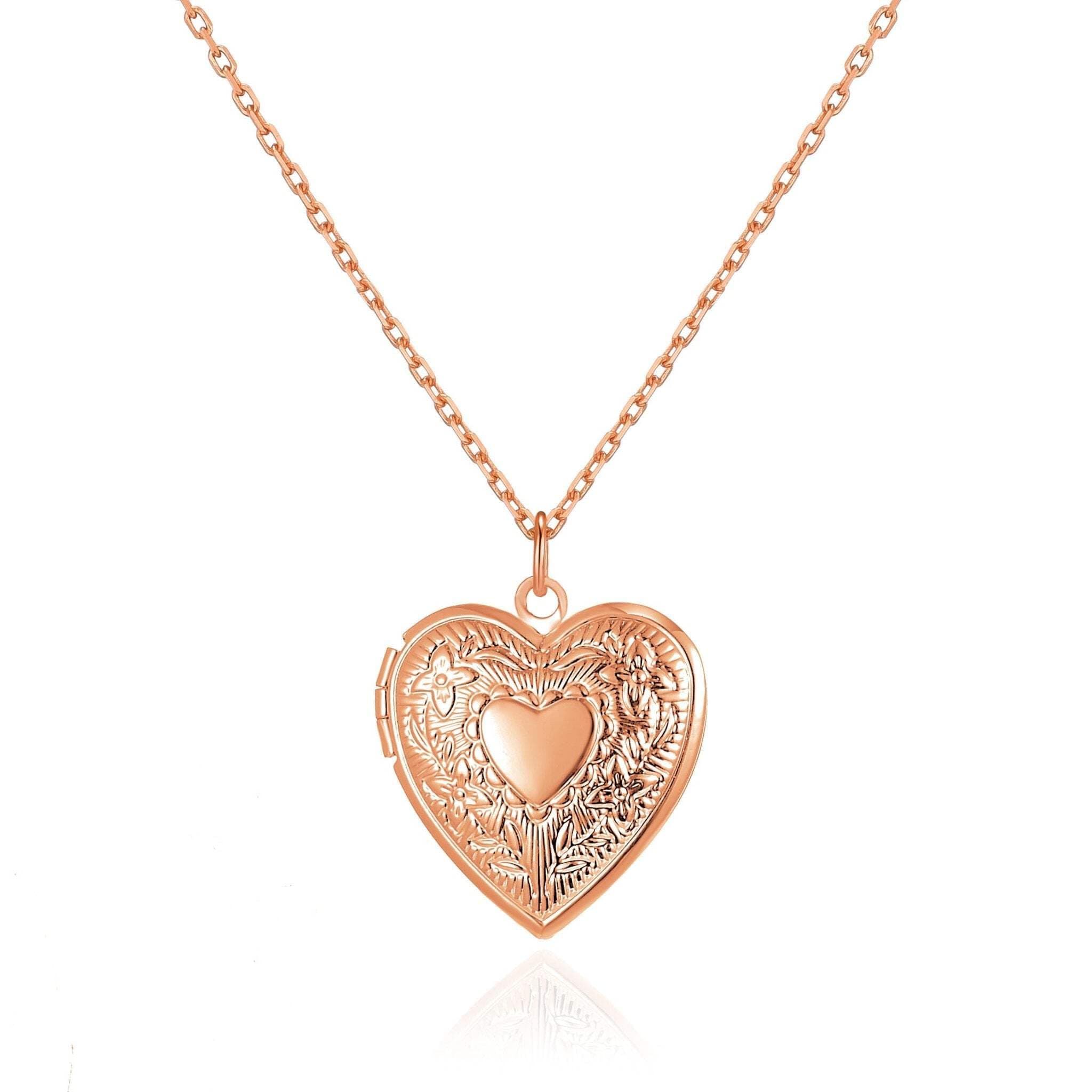 Rose Gold Plated Heart Locket
