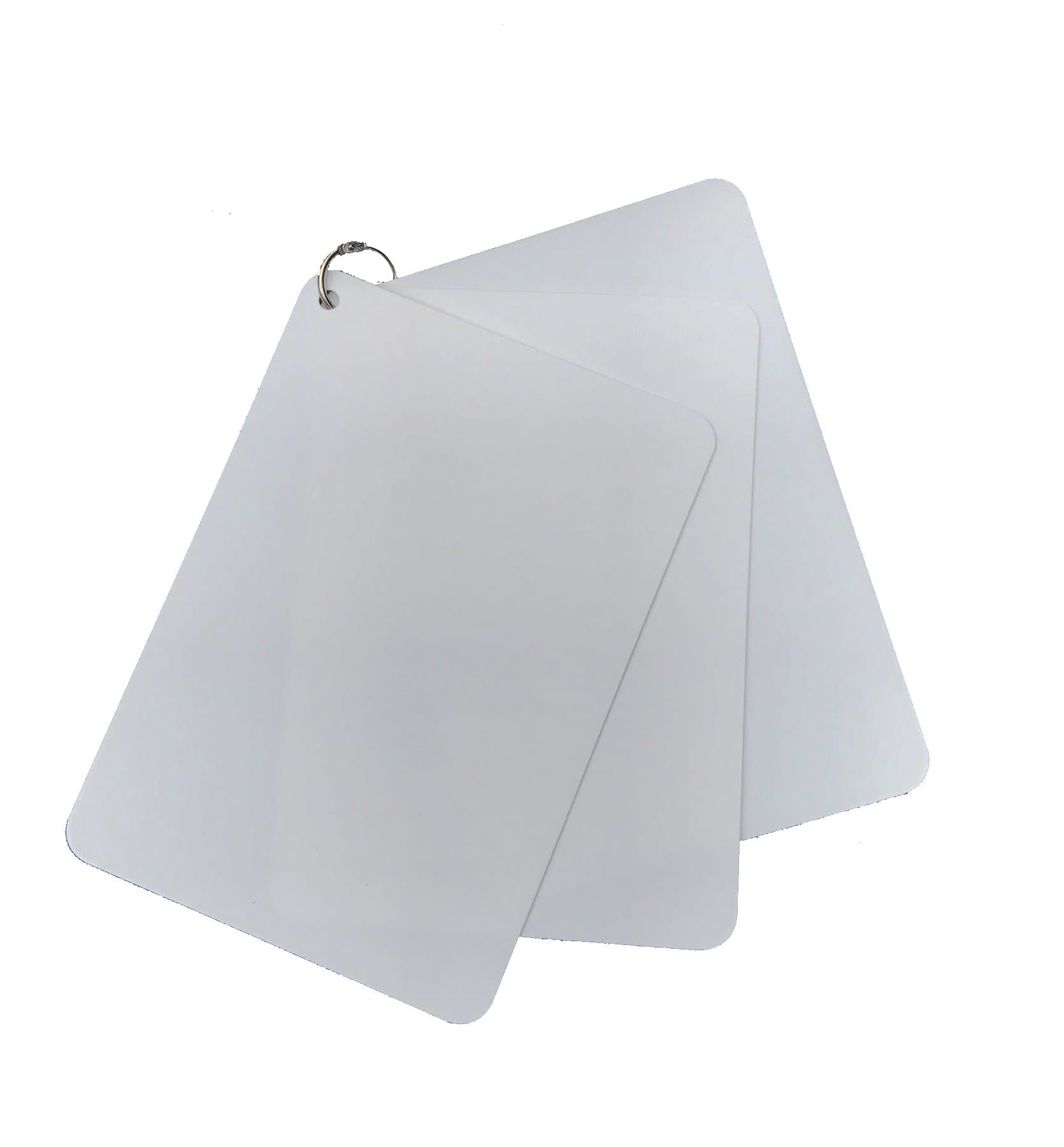 3 x A6 Plastic Blank Battle Slate Cards with Ring Binder (Military 100% UK Made