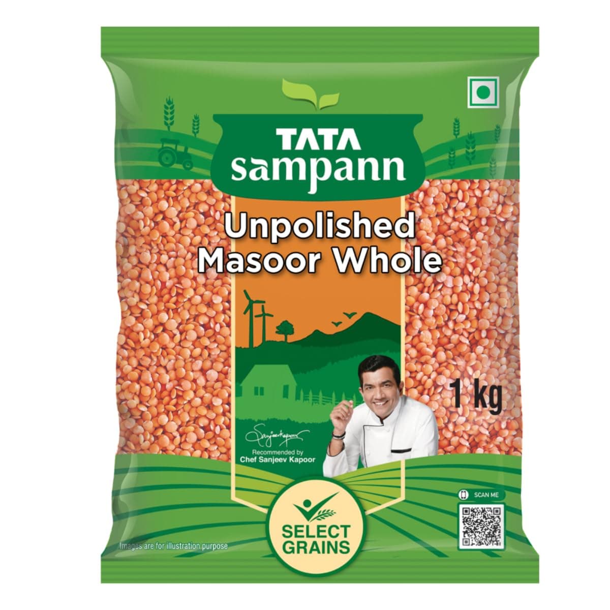 Masoor Dal, Whole, 1kg