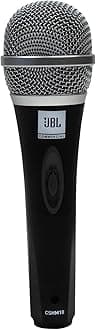 JBL Commercial CSHM10 Handheld Dynamic XLR Unidirectional Microphone With On/Off Switch (Cable Not Included) Black, Medium