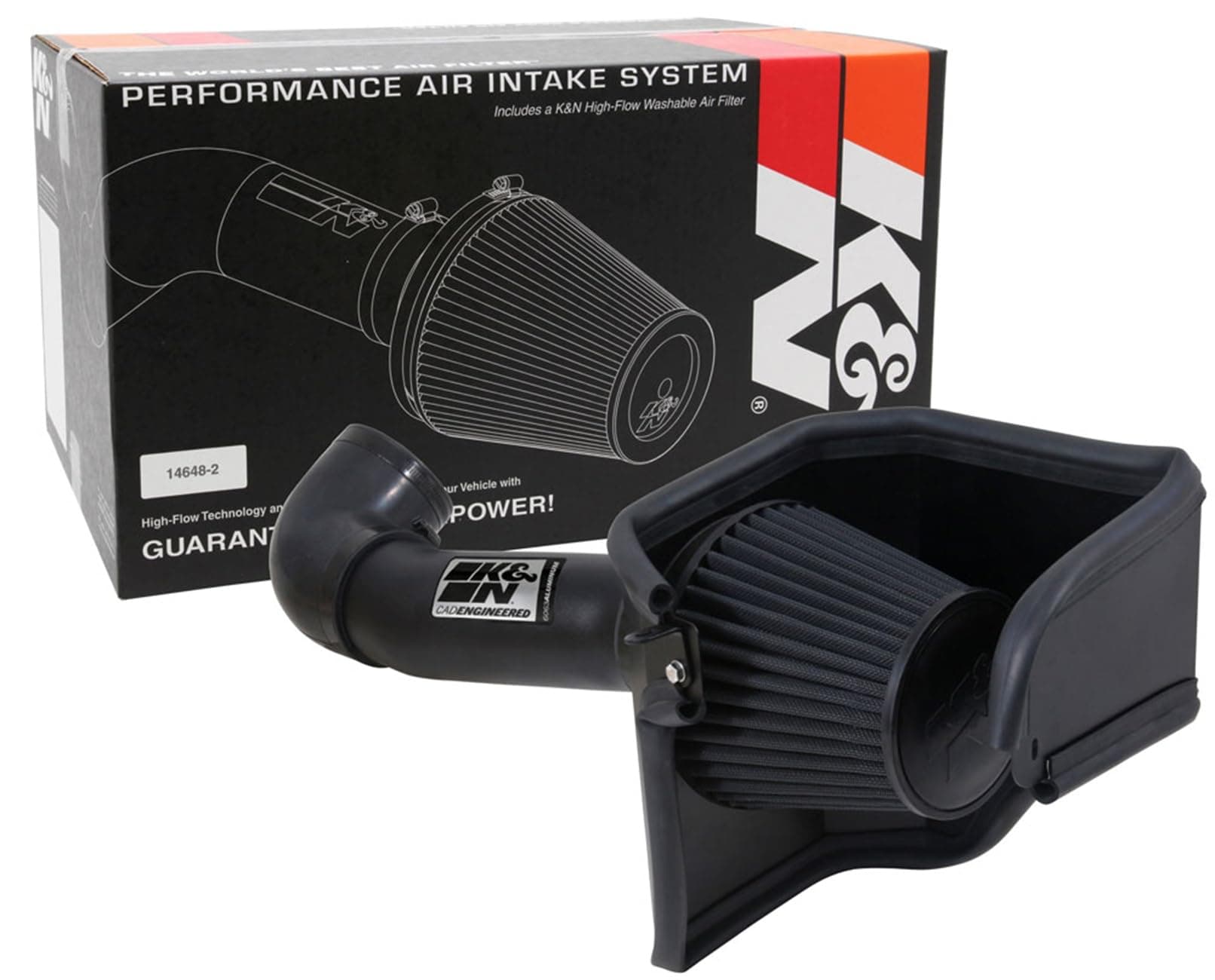 K&N Cold Air Intake System: Dry-Flow Air Filter, Increase Performance & Acceleration: Compatible with 2005-2023 CHRYSLER/DODGE, 300C, Challenger, Charger, Magnum, 71-1542
