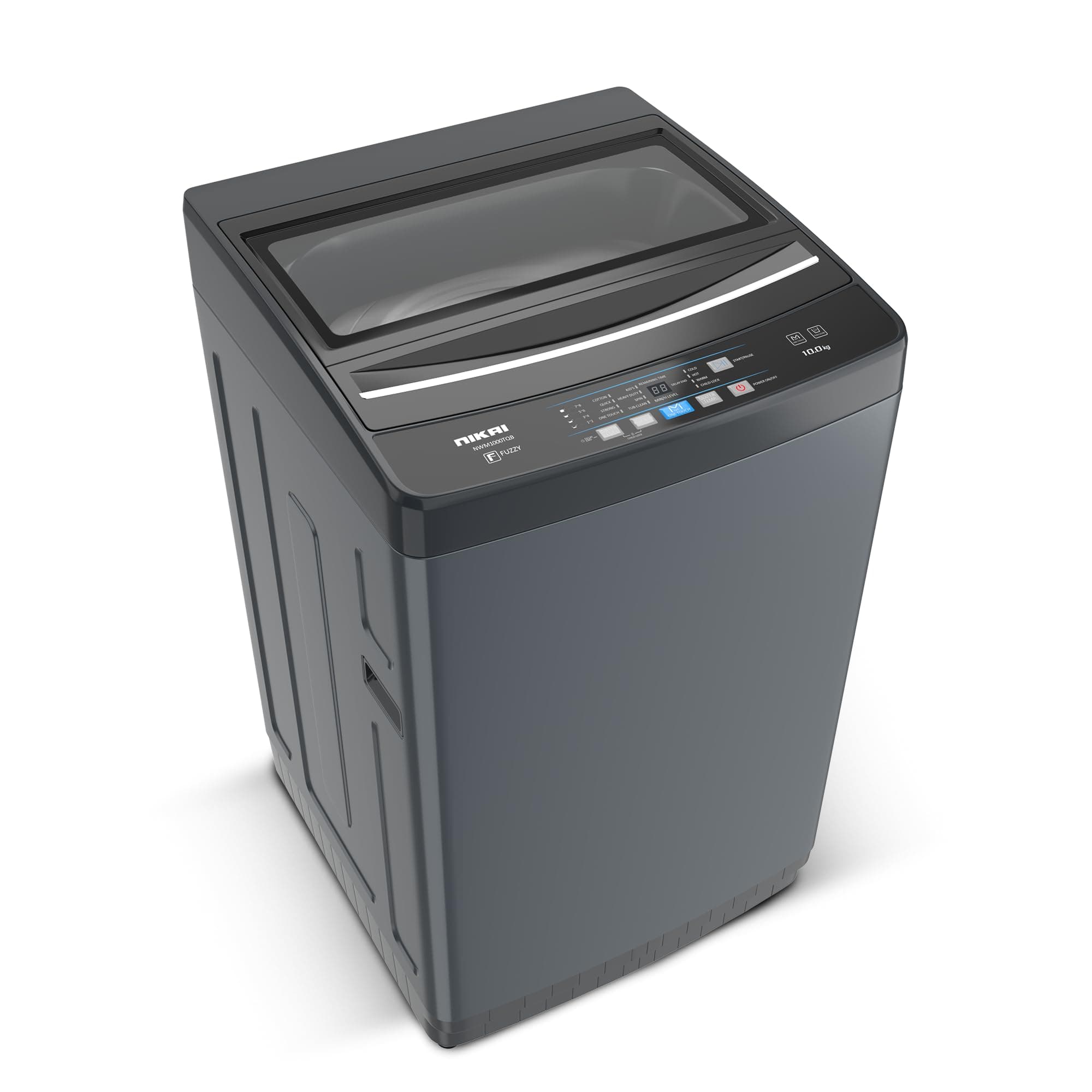 10 Kg Fully Automatic Top Loading Washing Machine with Pump Models, Auto Imbalance Control, Silent Operation, Quick Wash, Stainless Steel Drum, Power Off Memory, Child Lock - NWM1000TQB