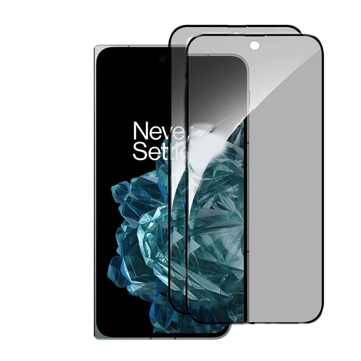 PUCHEN 2PCS Privacy Screen Protector Tempered Glass compatible for OnePlus Open,Anti-Spy Full Covered,9H Hardness,Smooth Touch,No Bubble (ONEPLUS OPEN)
