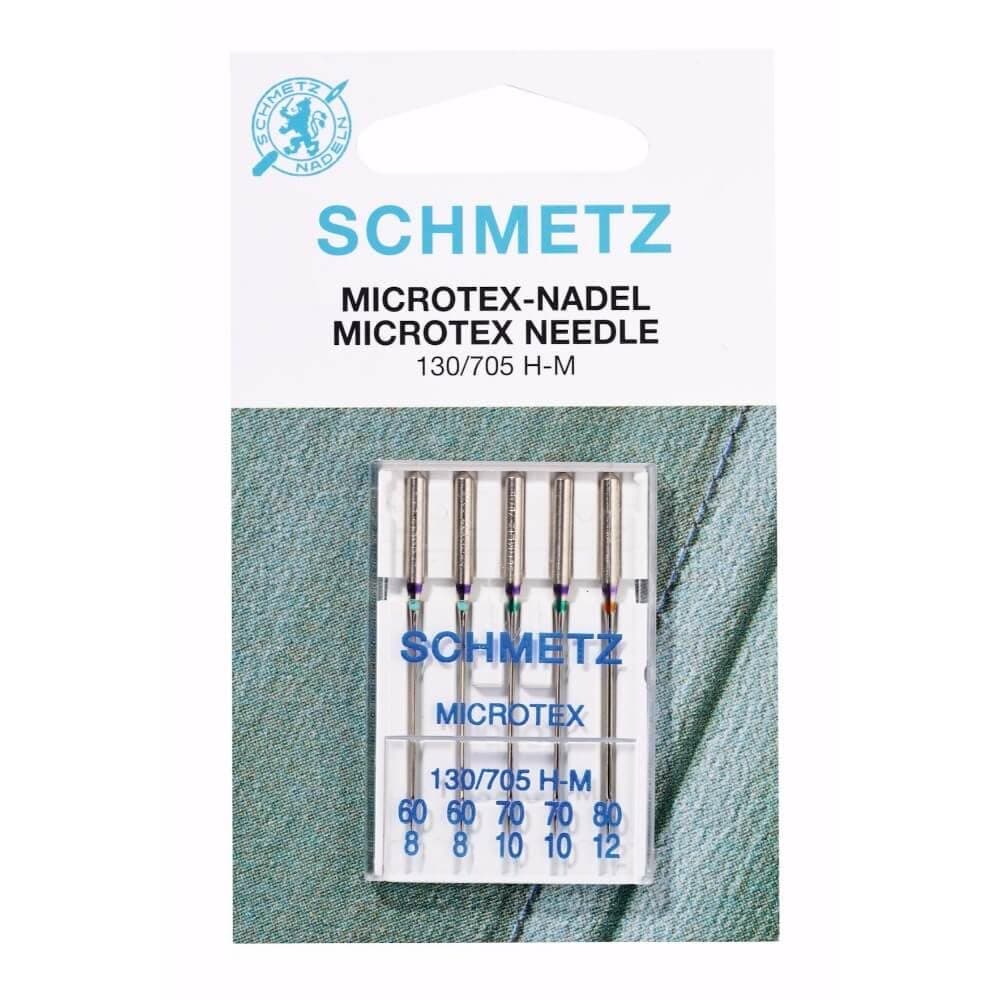 Microtex (Sharp) Sewing Machine Needles, Assorted Sizes 60/8, 70/10 & 80/12