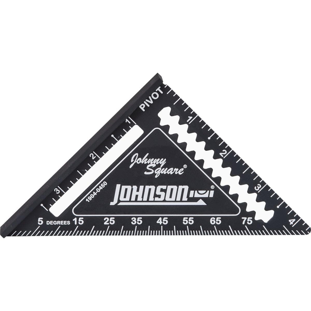 Johnson Level & Tool 1904-0450 Johnny Square Professional Easy-Read Finish Square, 4.5", Black, 1 Square*