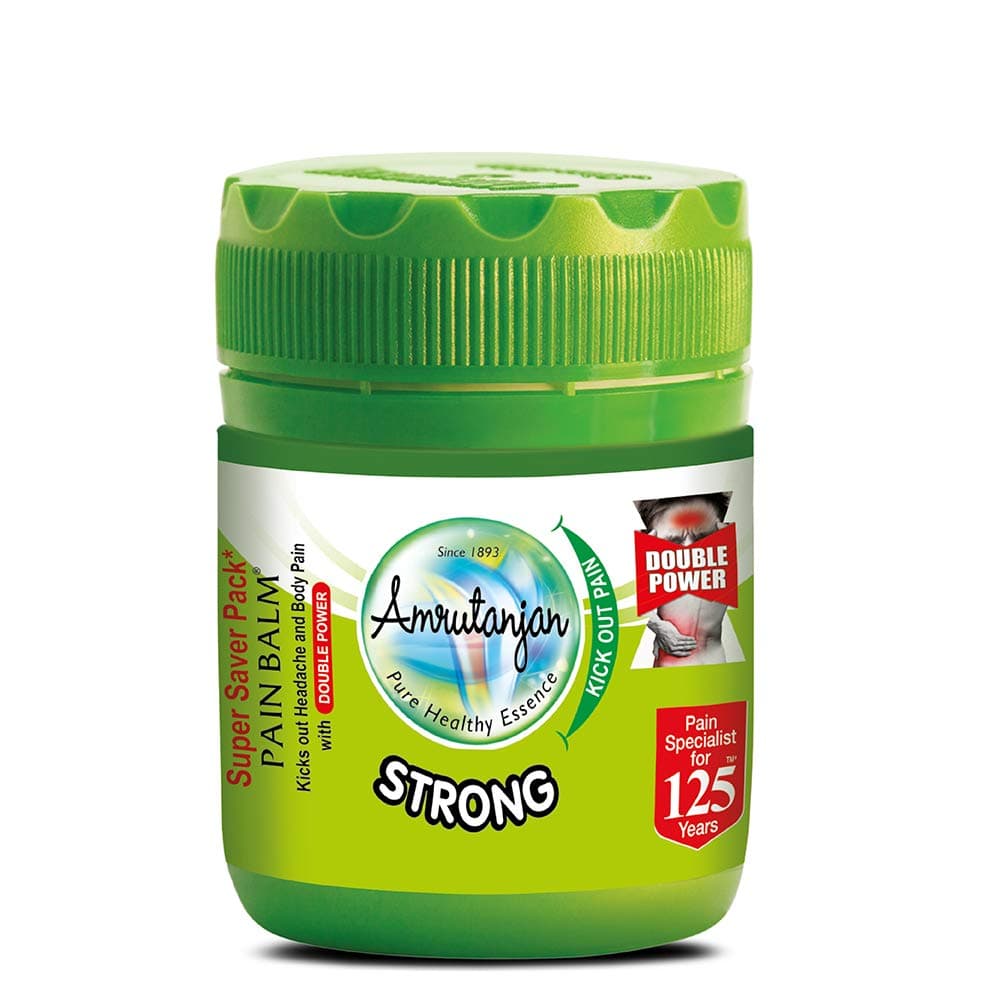Strong Pain Balm - 50 ml | Suitable for Strong Headache, Stress, Cold, Body Pain | 100% Ayurvedic | Starts working within 1 minute.
