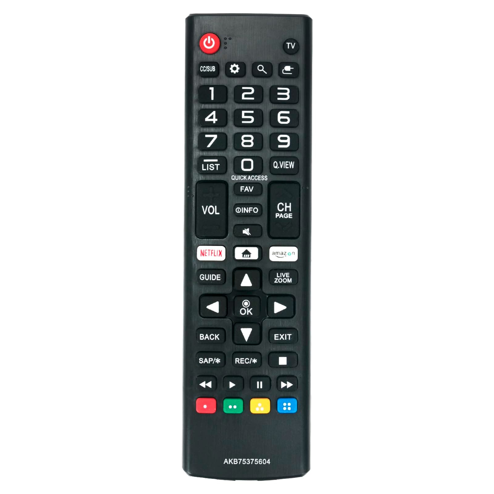 Replace Remote fit for LG TV 4K HDR Smart LED UHD TV 50UK6090PUA 49UK6090PUA 43UK6090PUA 55UK6090PUA 60UK6090PUA 65UK6090PUA UK6090PUA 32LK540BBUA 32LK540BPUA 43LK5400BUA 43LK5400PUA 49LK5400BUA
