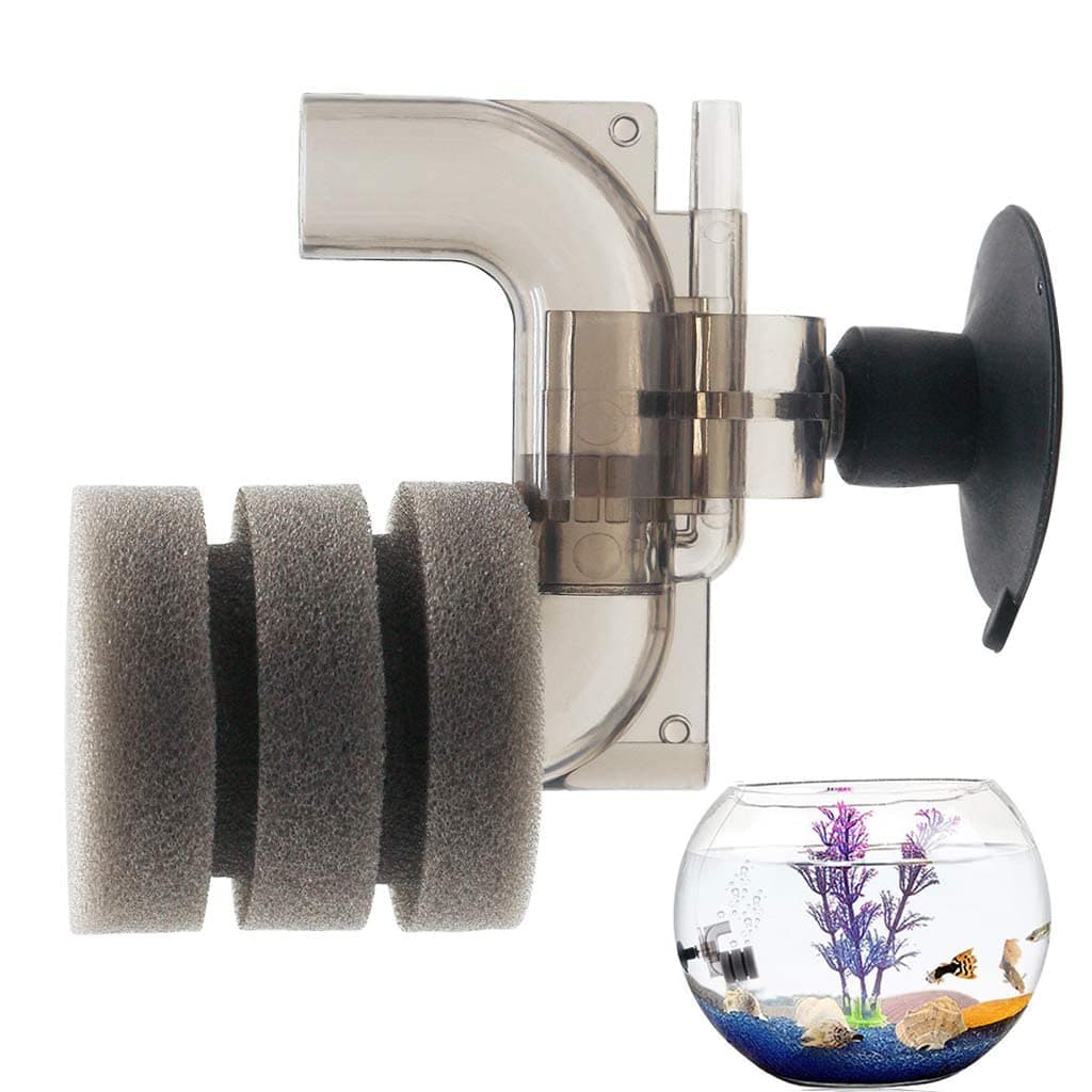 MAKINGTEC Submersible Foam Filter, Ultra Mini Aquarium Single Sponge Filter, Quiet Fish Tank Filter, for Small Fish Tank 0.5-5 Gallon, Perfect for Freshwater Salt Water