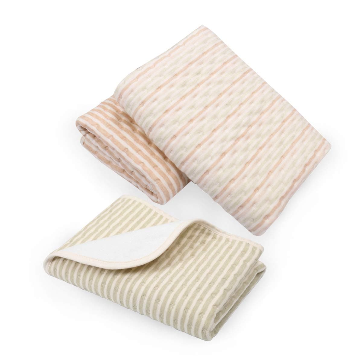 Diaper Changing Pad, 3 Pack Twoworld Ecological Cotton Breathable Multi-Function Waterproof Changing Pads Washable Resuable Diapers Liners Mat (Brown)