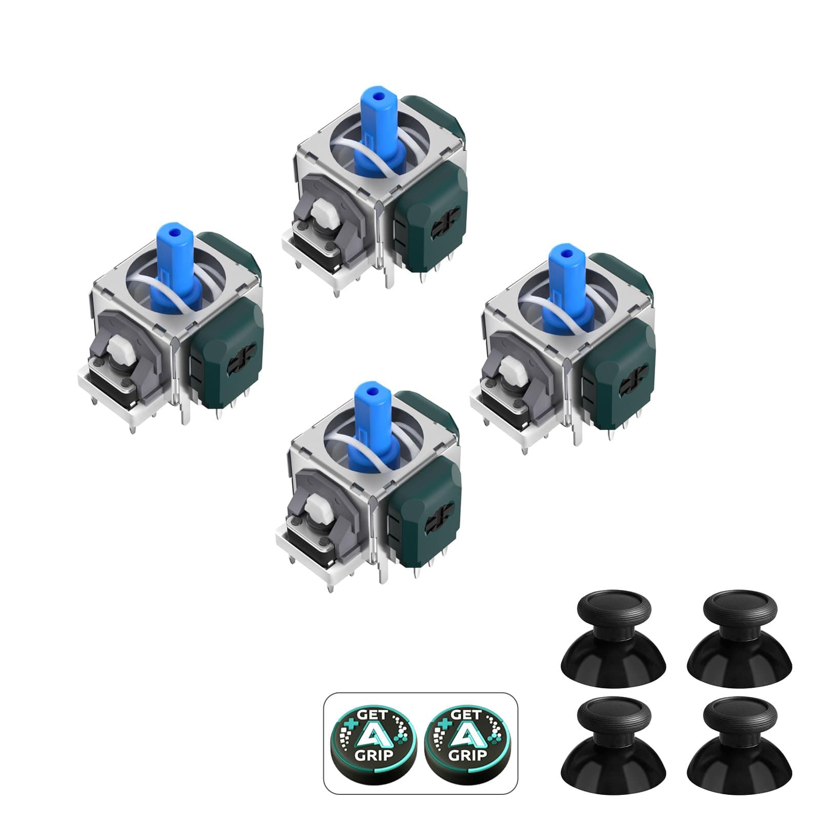 AKNES HallPi TMR Electromagnetic Joystick Replacement for Switch Pro Controller, Anti-Drift Stick Repair Accessories for Switch Pro Controller - 2 Pairs