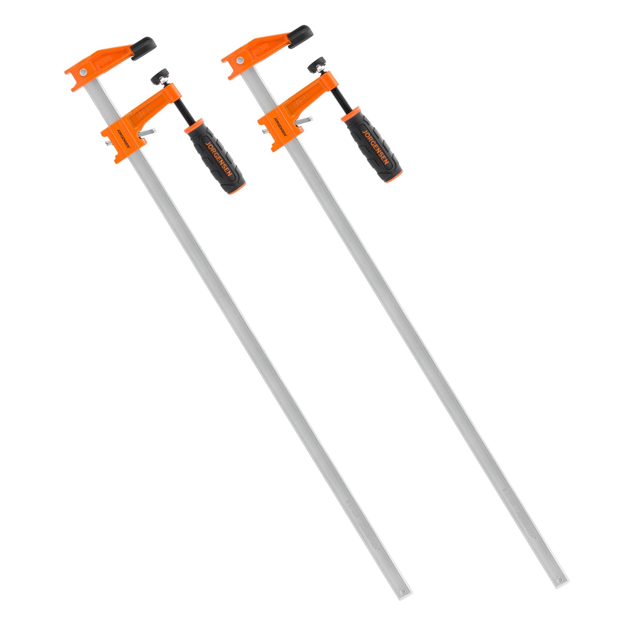 JORGENSEN 2-pack Medium Duty Steel Bar Clamp Set with 272 kg Load limit, 61 cm
