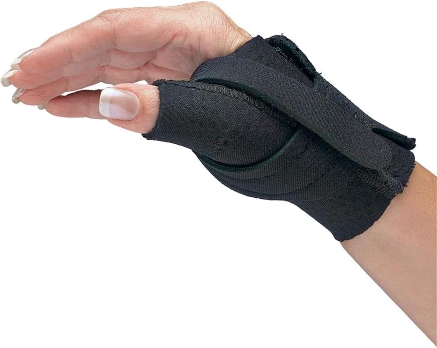 Thumb CMC Restriction Splint. Patented Thumb Brace Provides Support and Compression. Helps with Arthritis, Tendinitis, Surgery, Dislocations, Sprains, Repetitive Use. Left Medium