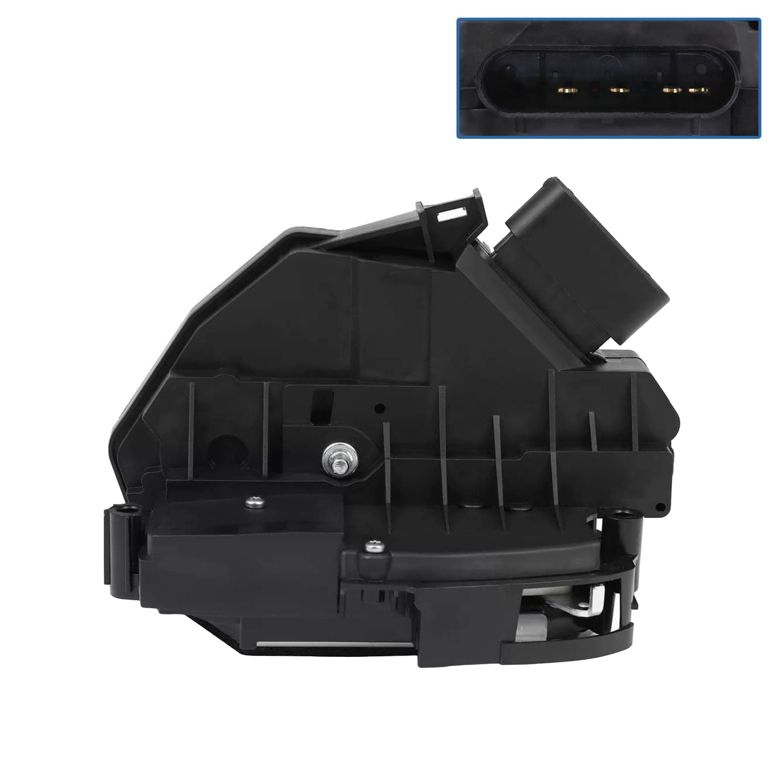 Front Right Passenger Side Door Lock Latch Actuator 4 Pins Fit for Ford Edge 2015-2016, Escape 2013-2017, Fiesta 2011-2016, Focus 2012-2017, Fusion & Lincoln MKZ 2013-2016, BF6AF21812AG